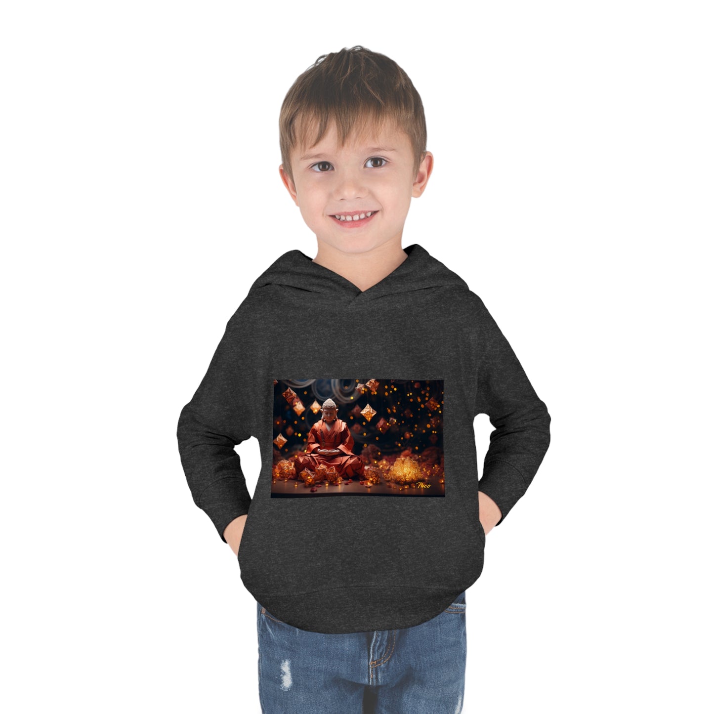 Ascending Buddah Series Print #7 Toddler Pullover Fleece Hoodie