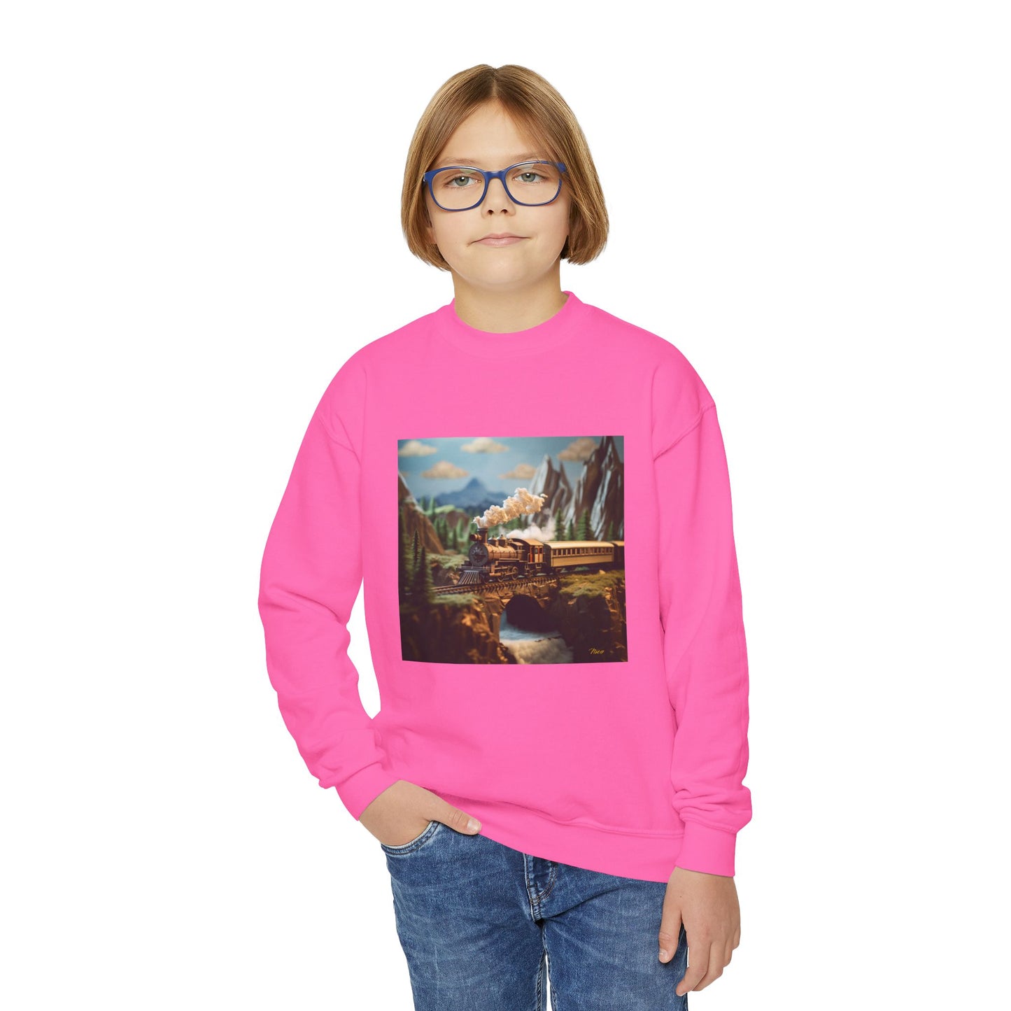 Orient Express Series Print #5 Youth Crewneck Sweatshirt