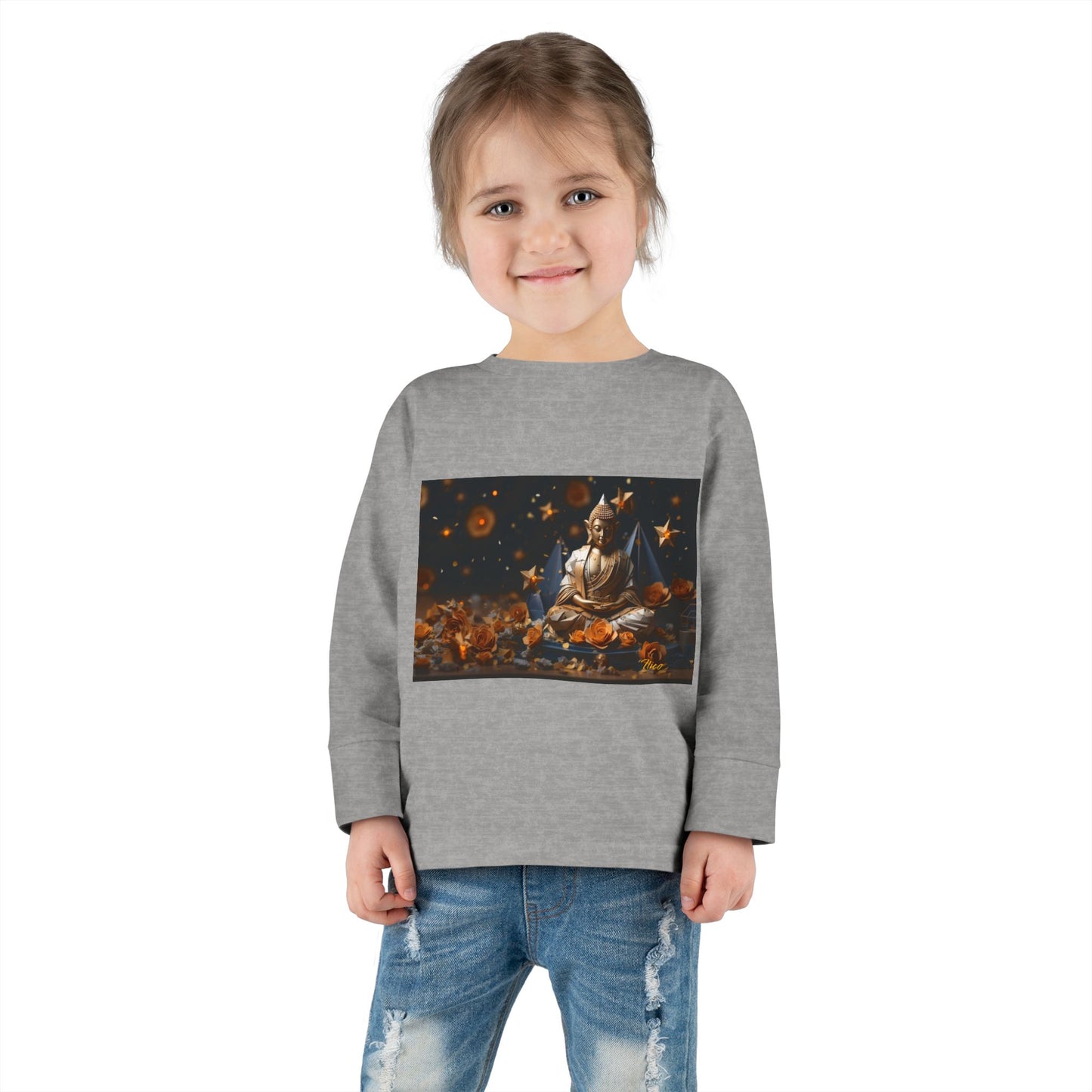 Ascending Buddha Series Print #5 Toddler Long Sleeve Tee