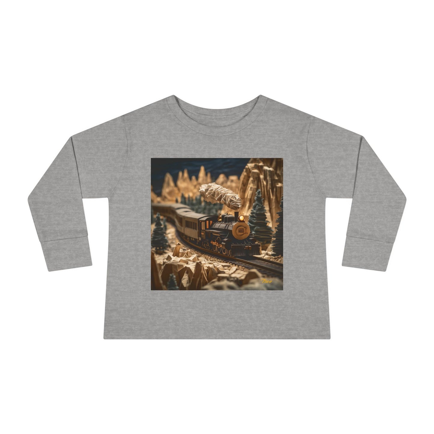 Orient Express Series Print #1 Toddler Long Sleeve Tee