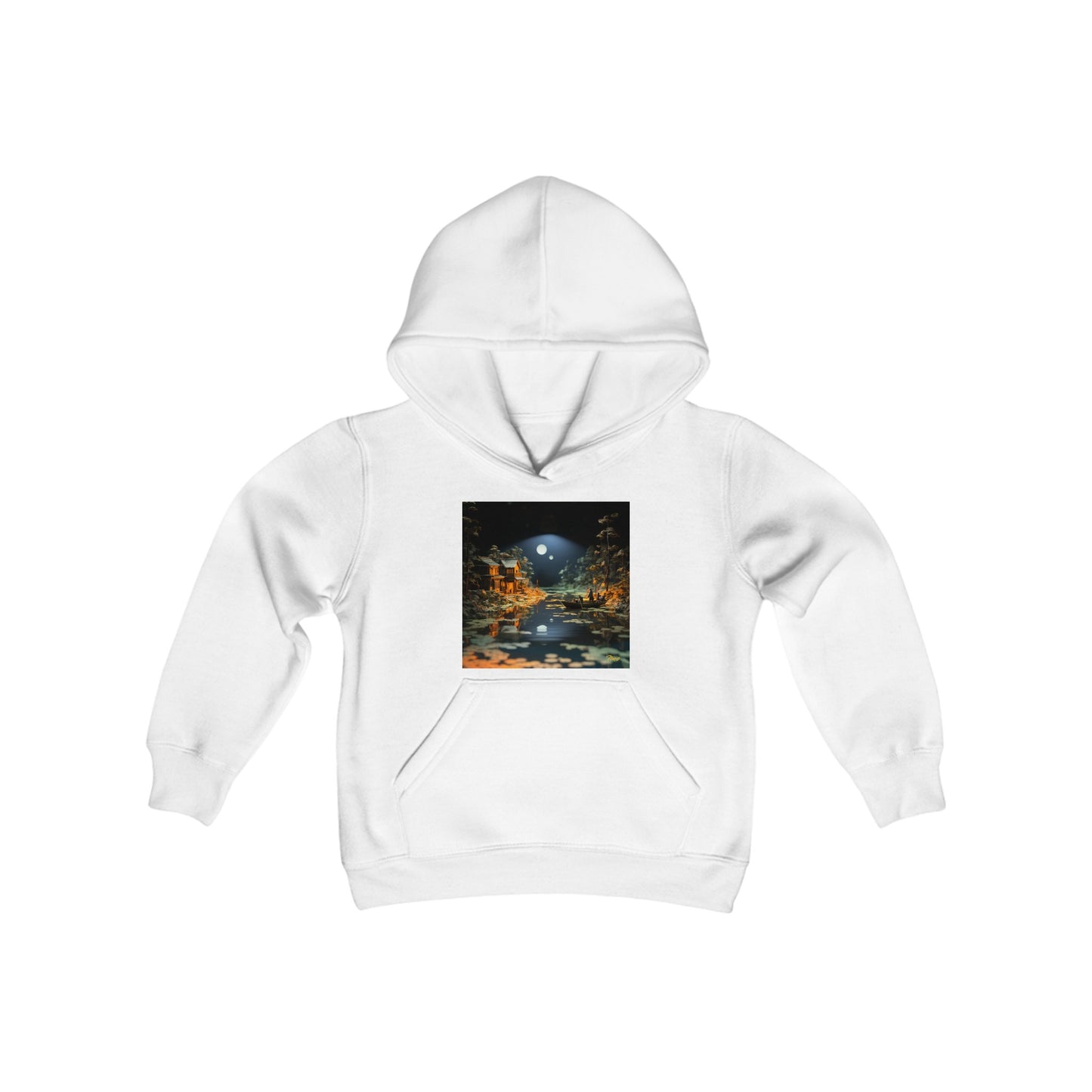 Born On A Bayou Series Print #3 Youth Heavy Blend Hooded Sweatshirt