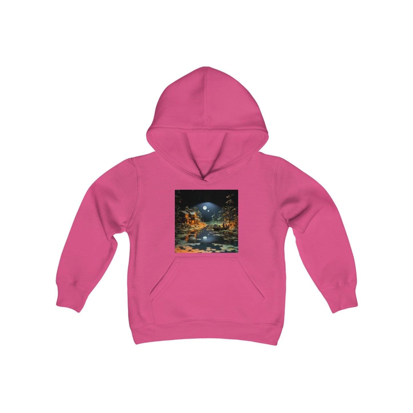 Born On A Bayou Series Print #3 Youth Heavy Blend Hooded Sweatshirt