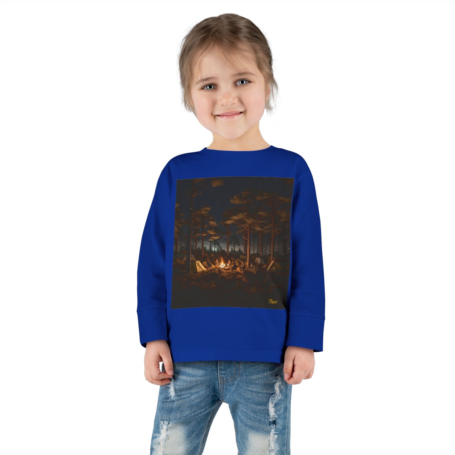 Under The Starry Skies Series Print #9 Toddler Long Sleeve Tee