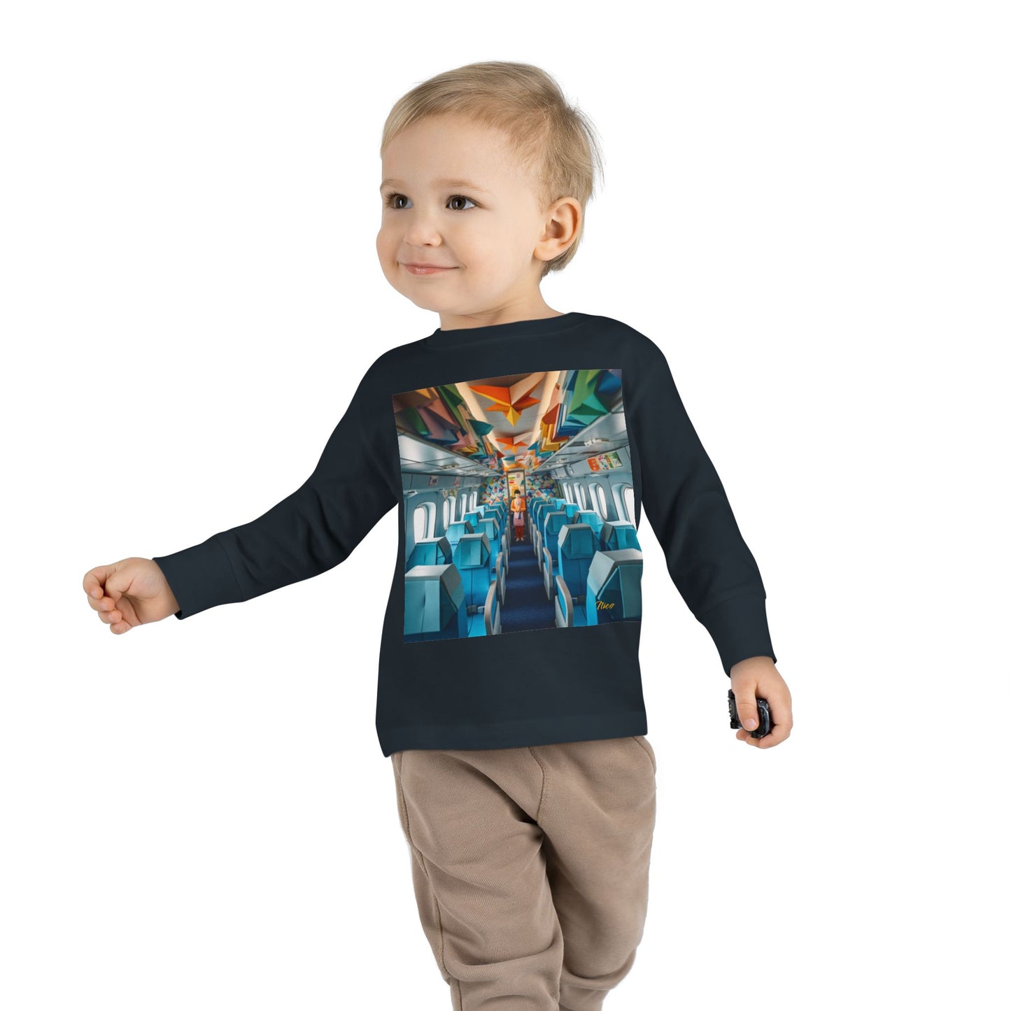 Big Ol' Jet Airliner Series Print #6 Toddler Long Sleeve Tee