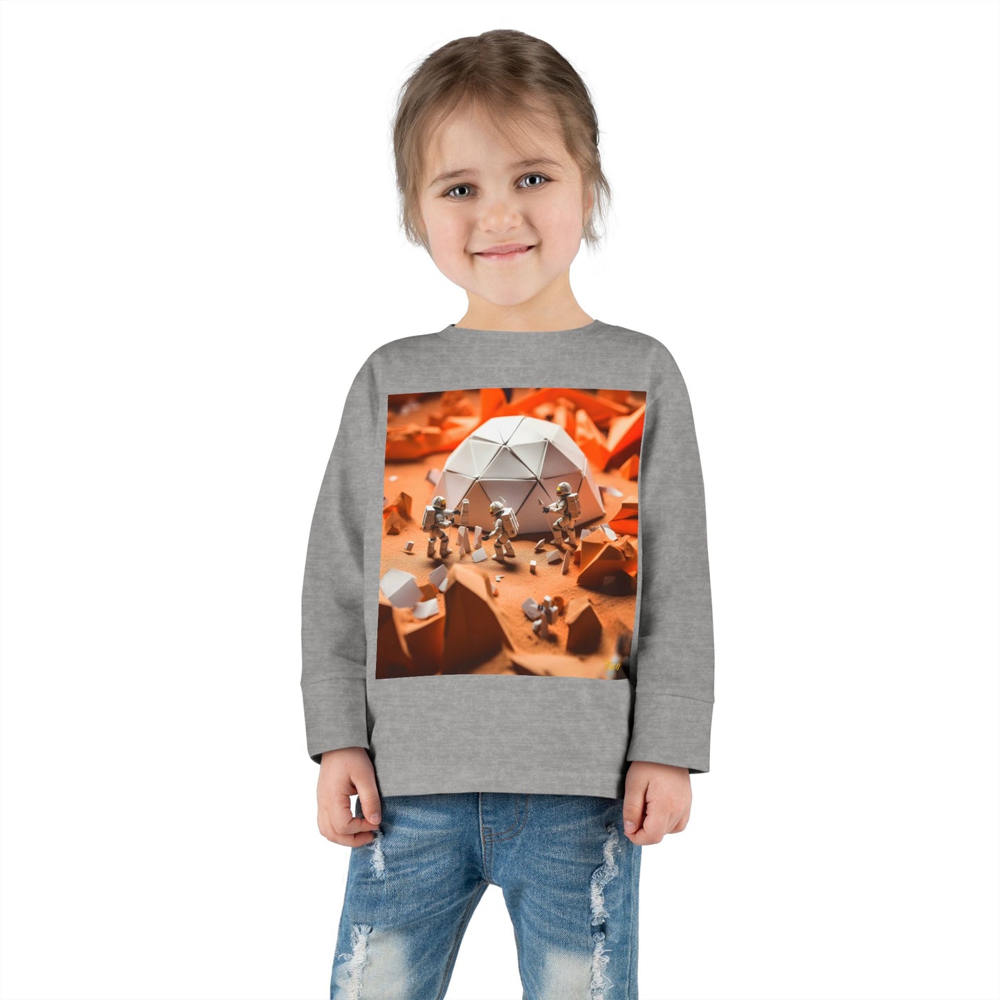 Elons' Dream Series Print #8 Toddler Long Sleeve Tee