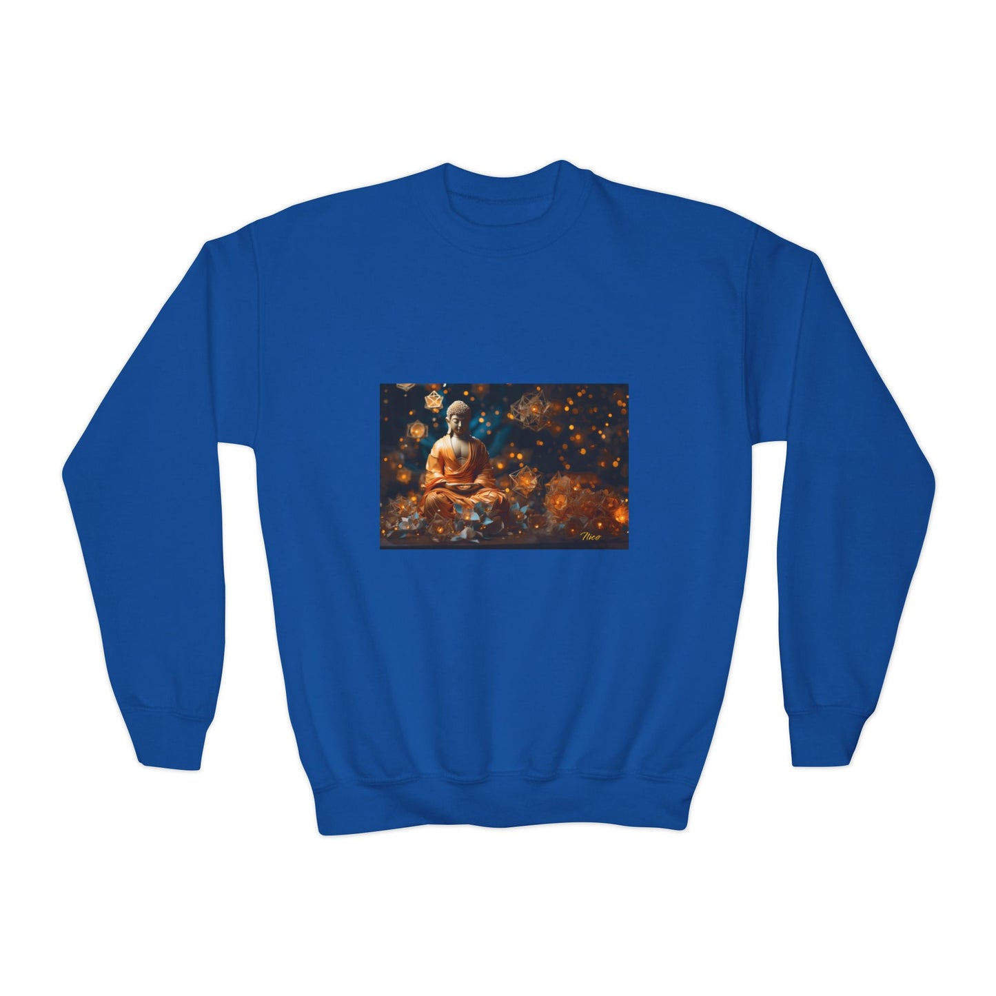 Ascending Buddah Series Print #8 Youth Crewneck Sweatshirt