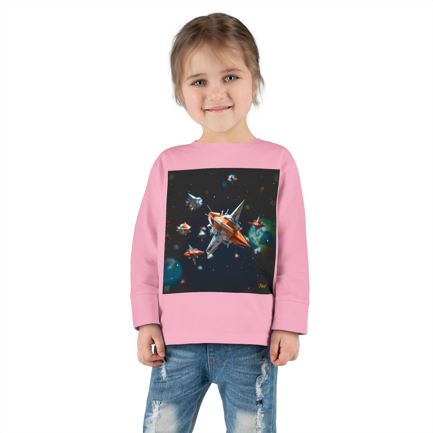 Elons' Dream Series Print #1 Toddler Long Sleeve Tee