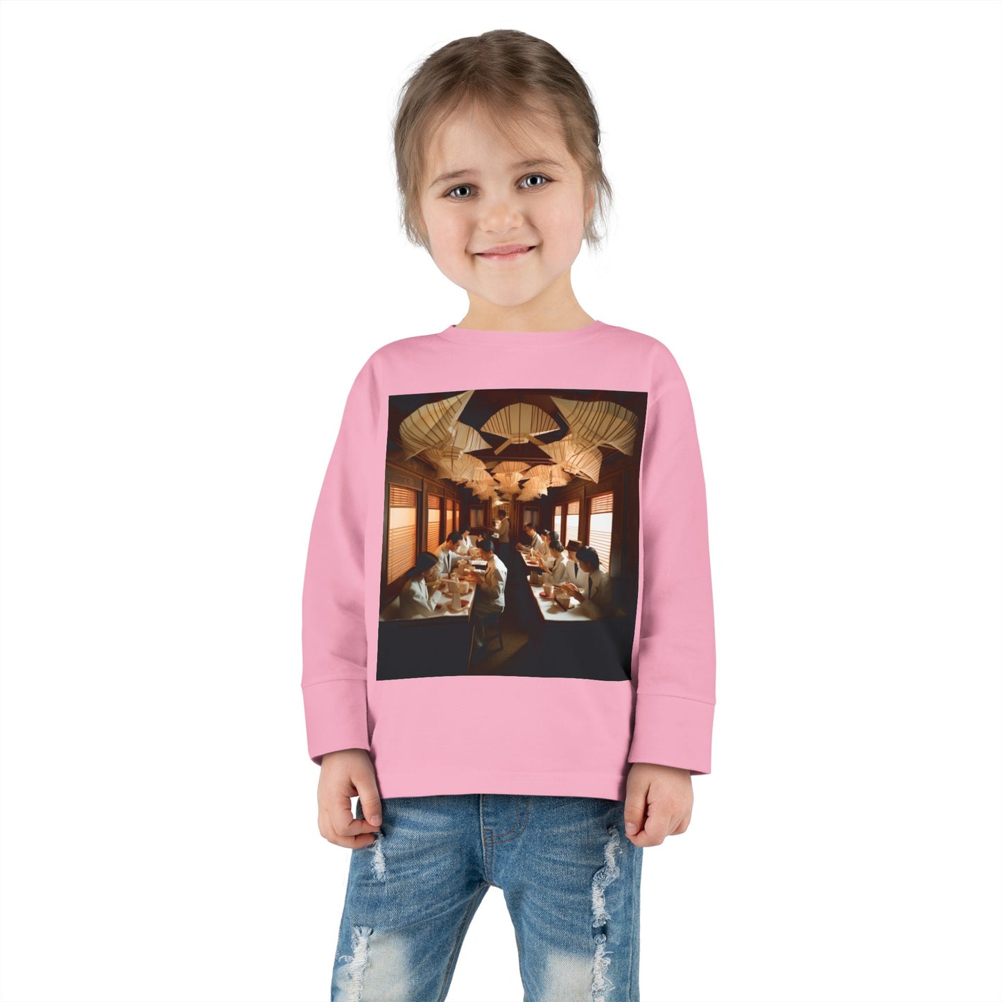 Orient Express Series Print #4 Toddler Long Sleeve Tee