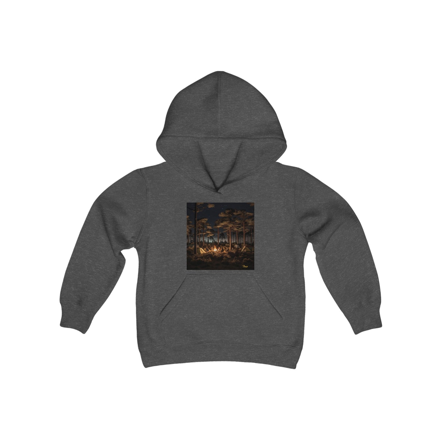 Under The Starry Skies Series Print #9 Youth Heavy Blend Hooded Sweatshirt