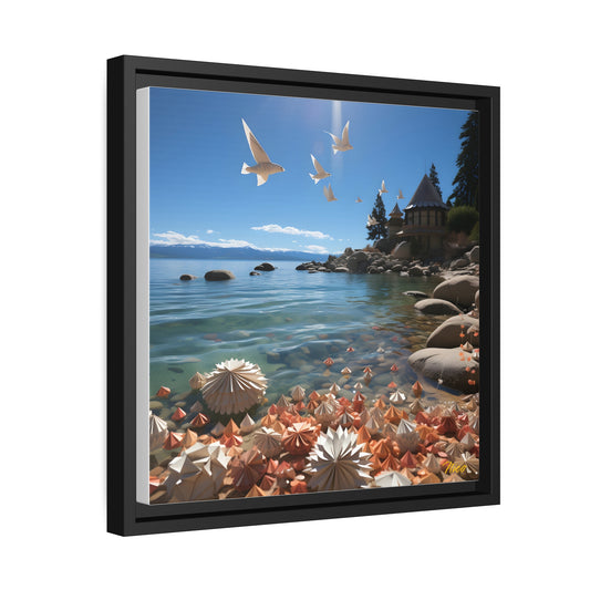 Mountain Lake Series Print #3 - Black Framed Canvas Print