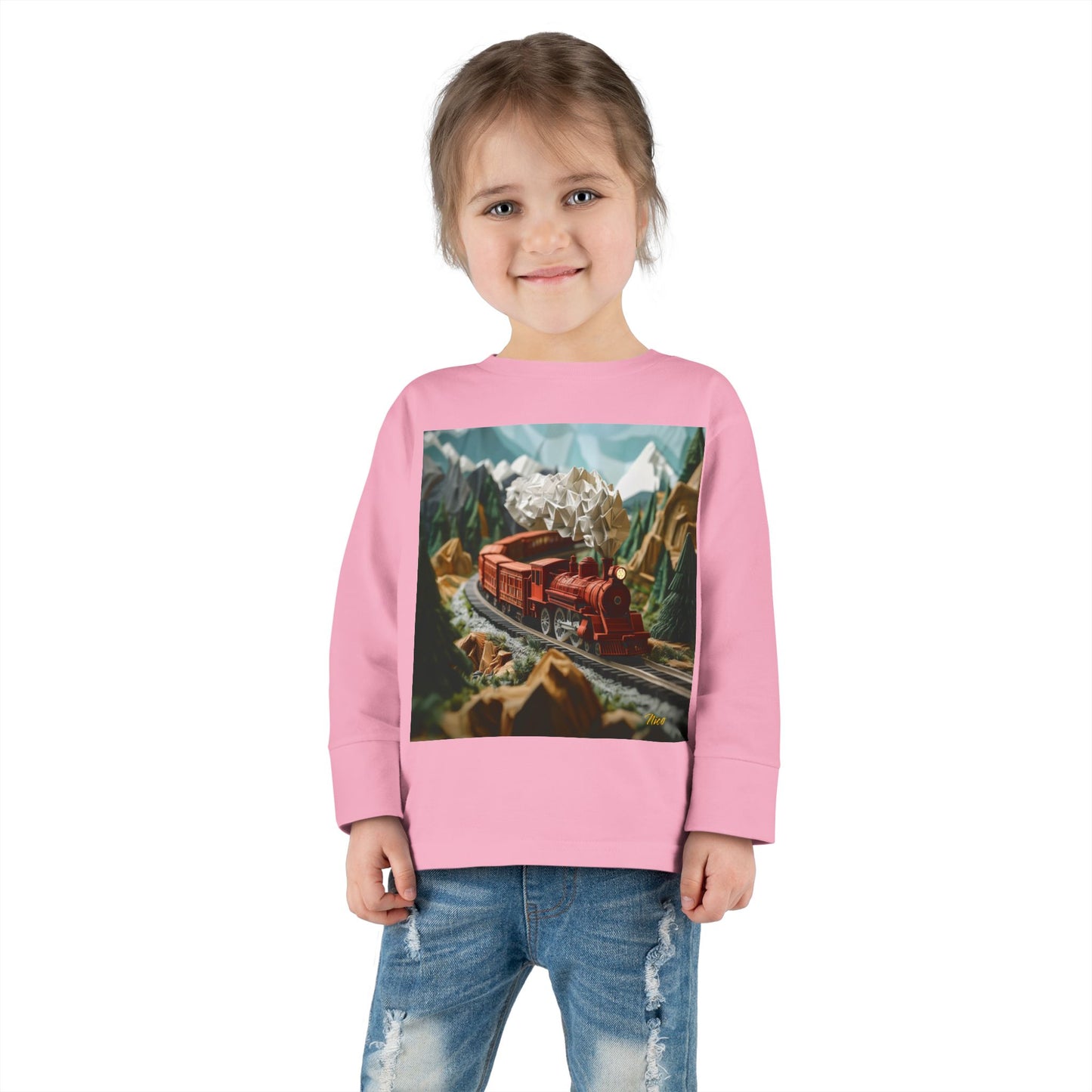 Orient Express Series Print #3 Toddler Long Sleeve Tee