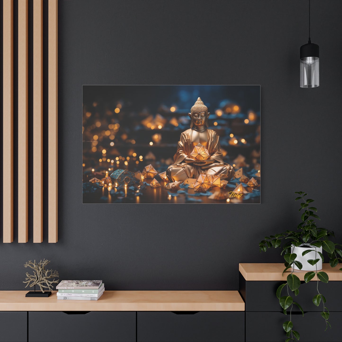 Ascending Buddha Series Print #9 - Streched Matte Canvas Print, 1.25" Thick