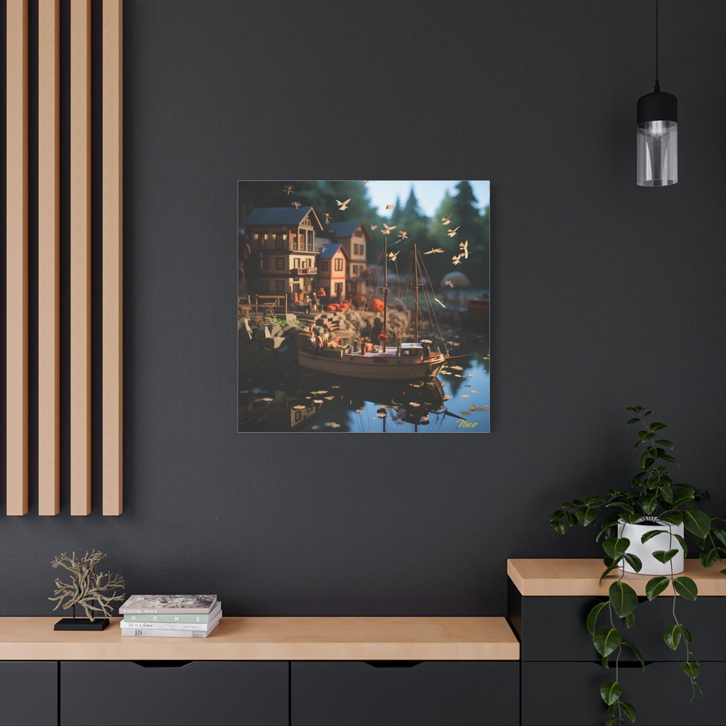 On The Docks By The Bay Series Print #7 - Streched Matte Canvas Print, 1.25" Thick