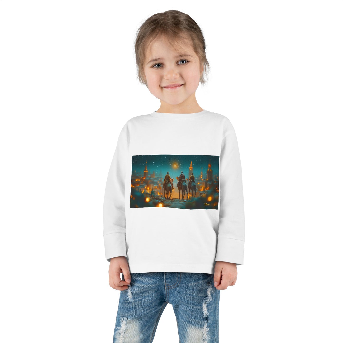 Chirstmas 2024 Series Print #9 Toddler Long Sleeve Tee