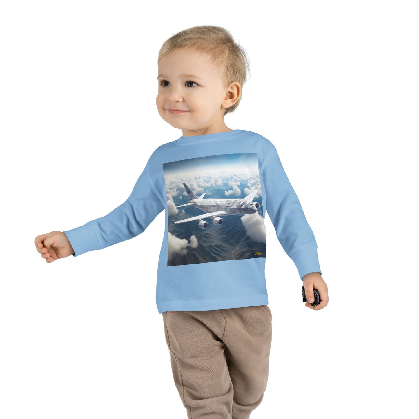 Big Ol' Jet Airliner Series Print #7 Toddler Long Sleeve Tee