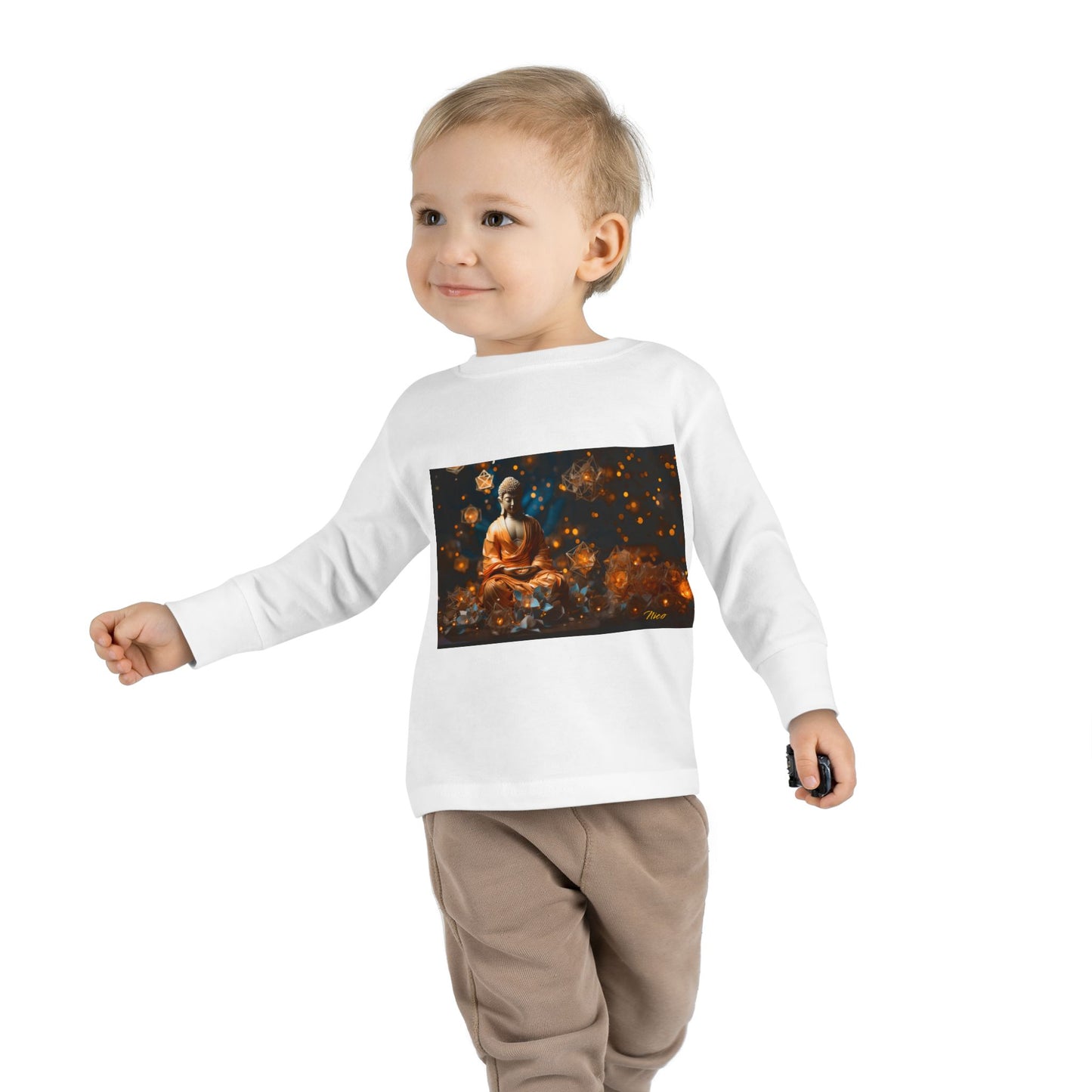 Ascending Buddha Series Print #8 Toddler Long Sleeve Tee