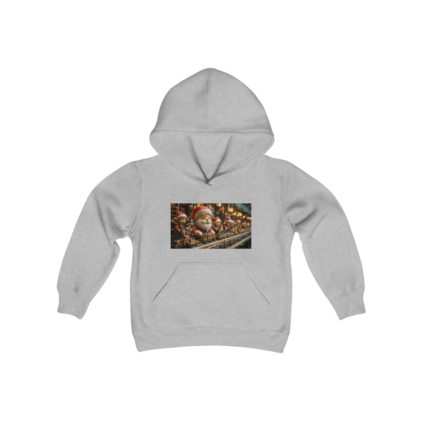 Chirstmas 2024 Series Print #3 Youth Heavy Blend Hooded Sweatshirt