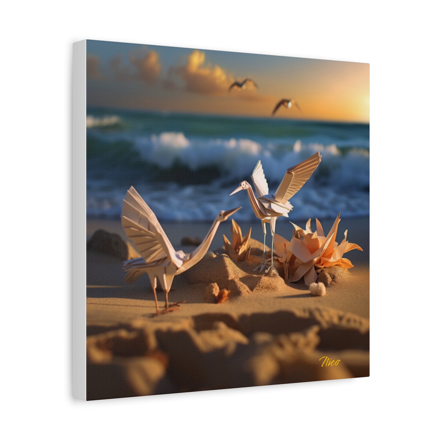 By The Seaside Series Print #3 - Streched Matte Canvas Print, 1.25" Thick