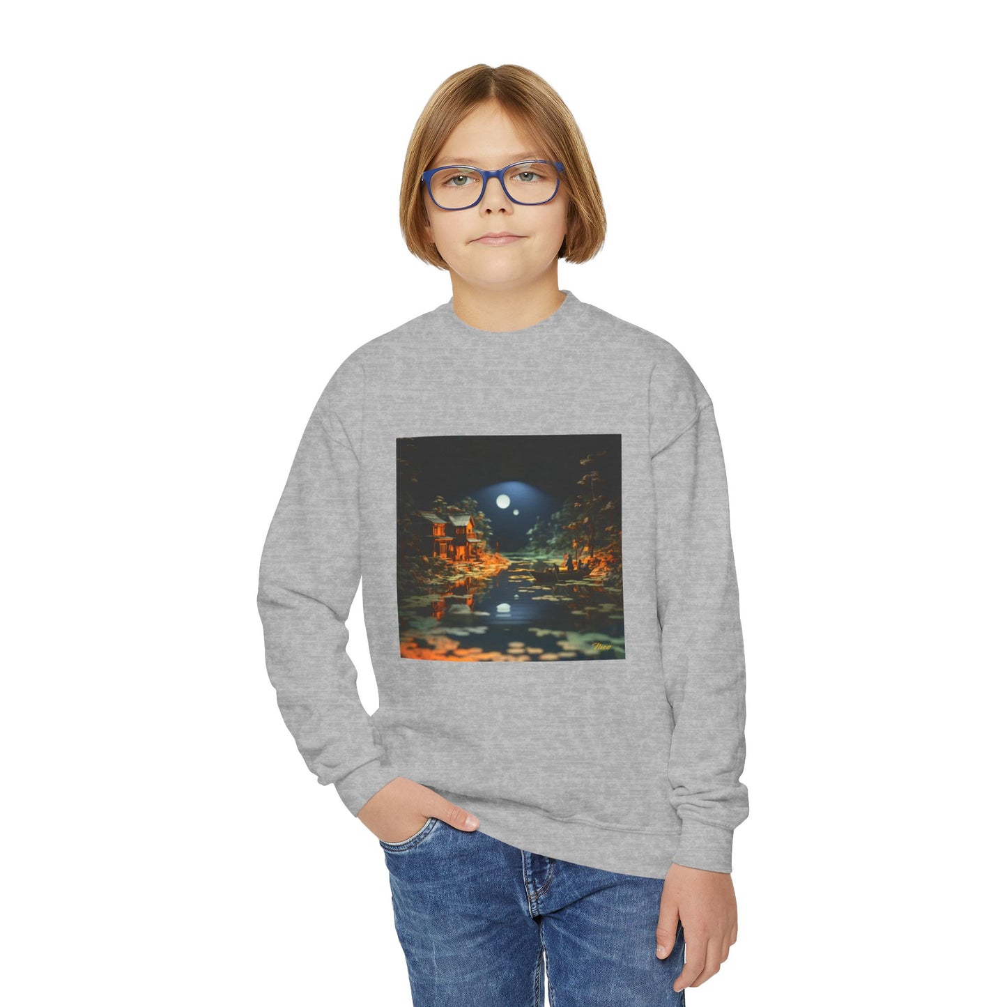 Born On A Bayou Series Print #3 Youth Crewneck Sweatshirt