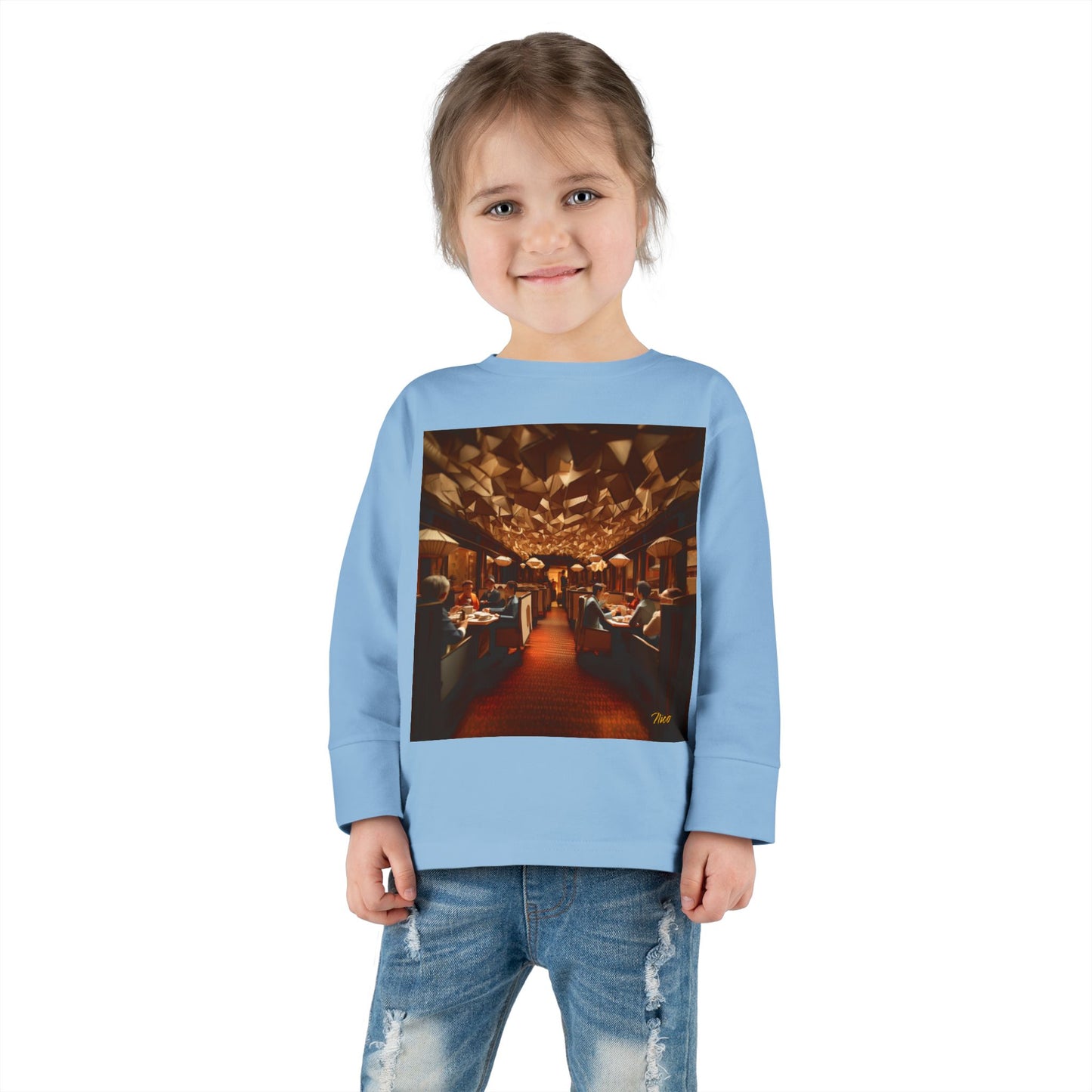 Orient Express Series Print #2 Toddler Long Sleeve Tee