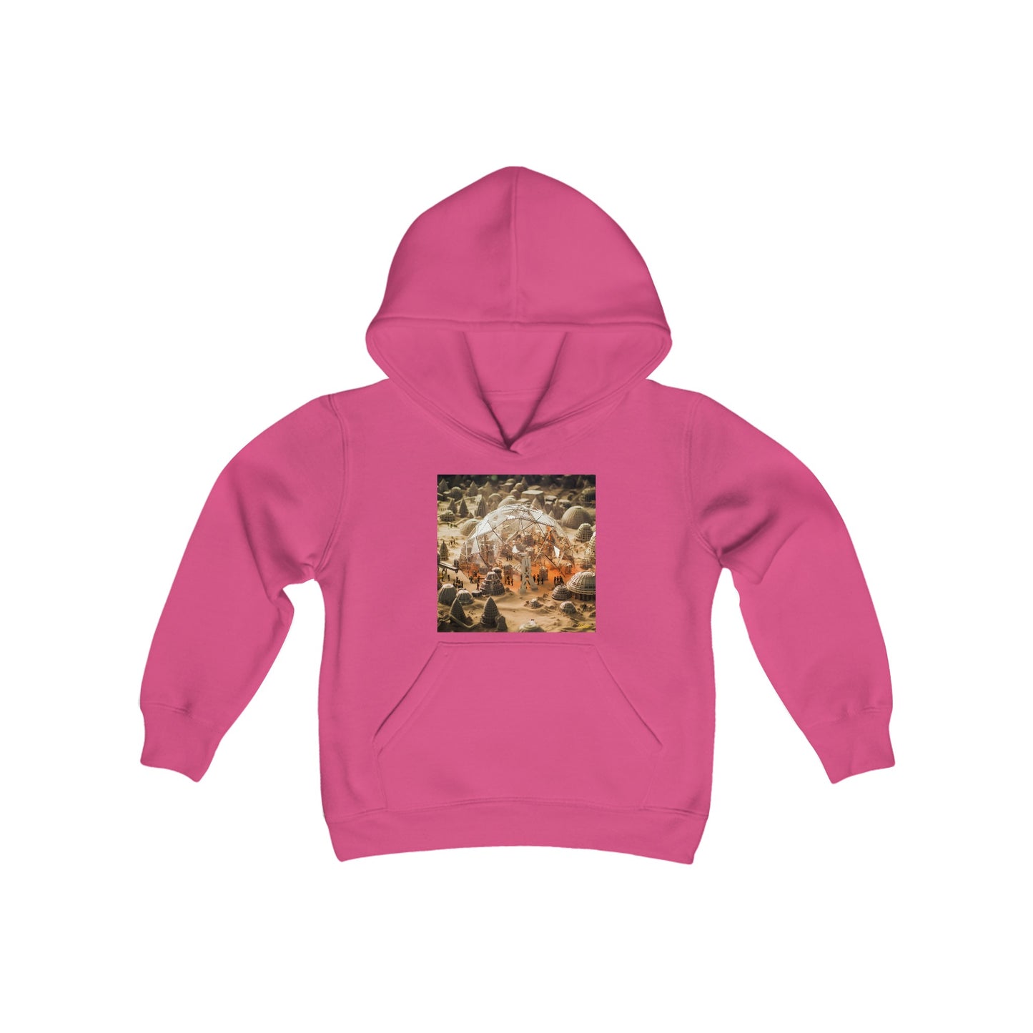 Elons' Dream Series Print #9 Youth Heavy Blend Hooded Sweatshirt