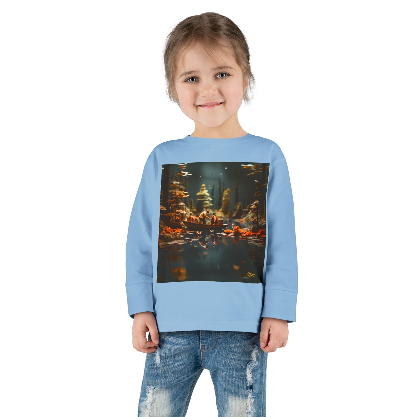 Born On A Bayou Series Print #10 Toddler Long Sleeve Tee