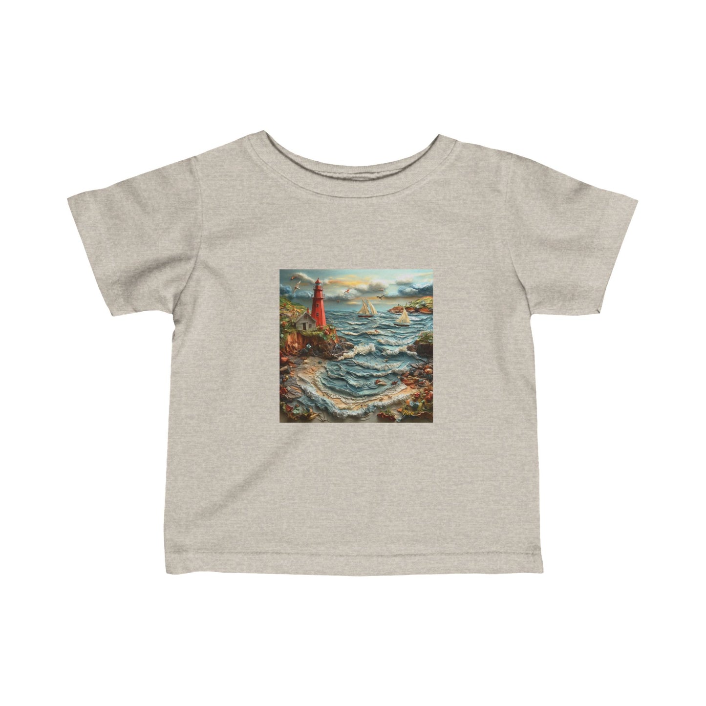 By The Seaside Series Print #2 Infant Fine Jersey Tee