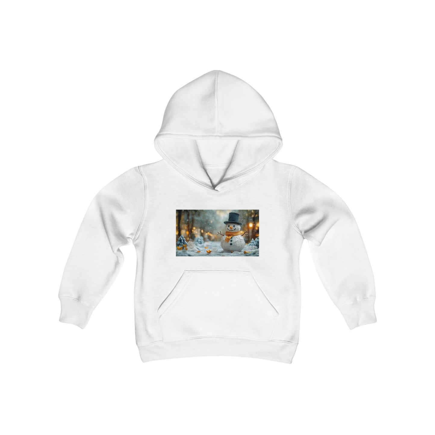 Chirstmas 2024 Series Print #11 Youth Heavy Blend Hooded Sweatshirt