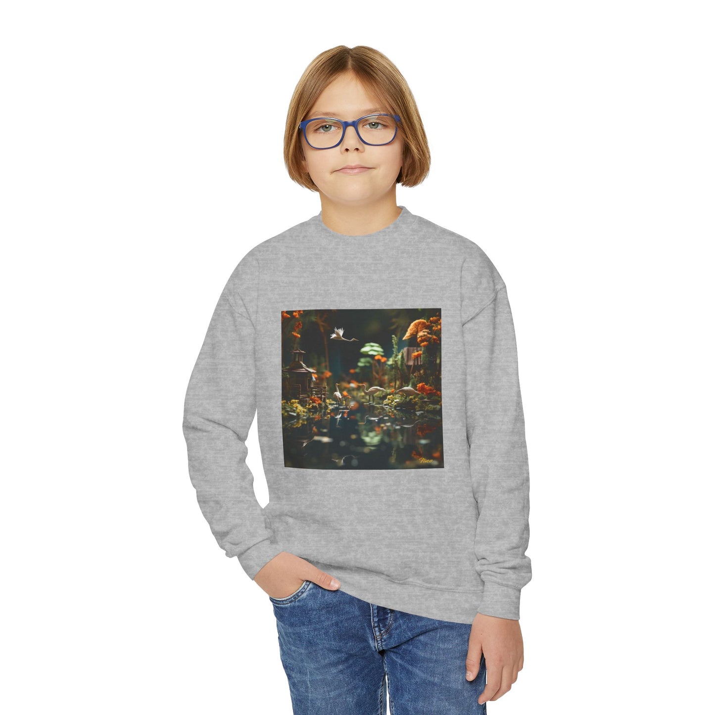 Born On A Bayou Series Print #6 Youth Crewneck Sweatshirt