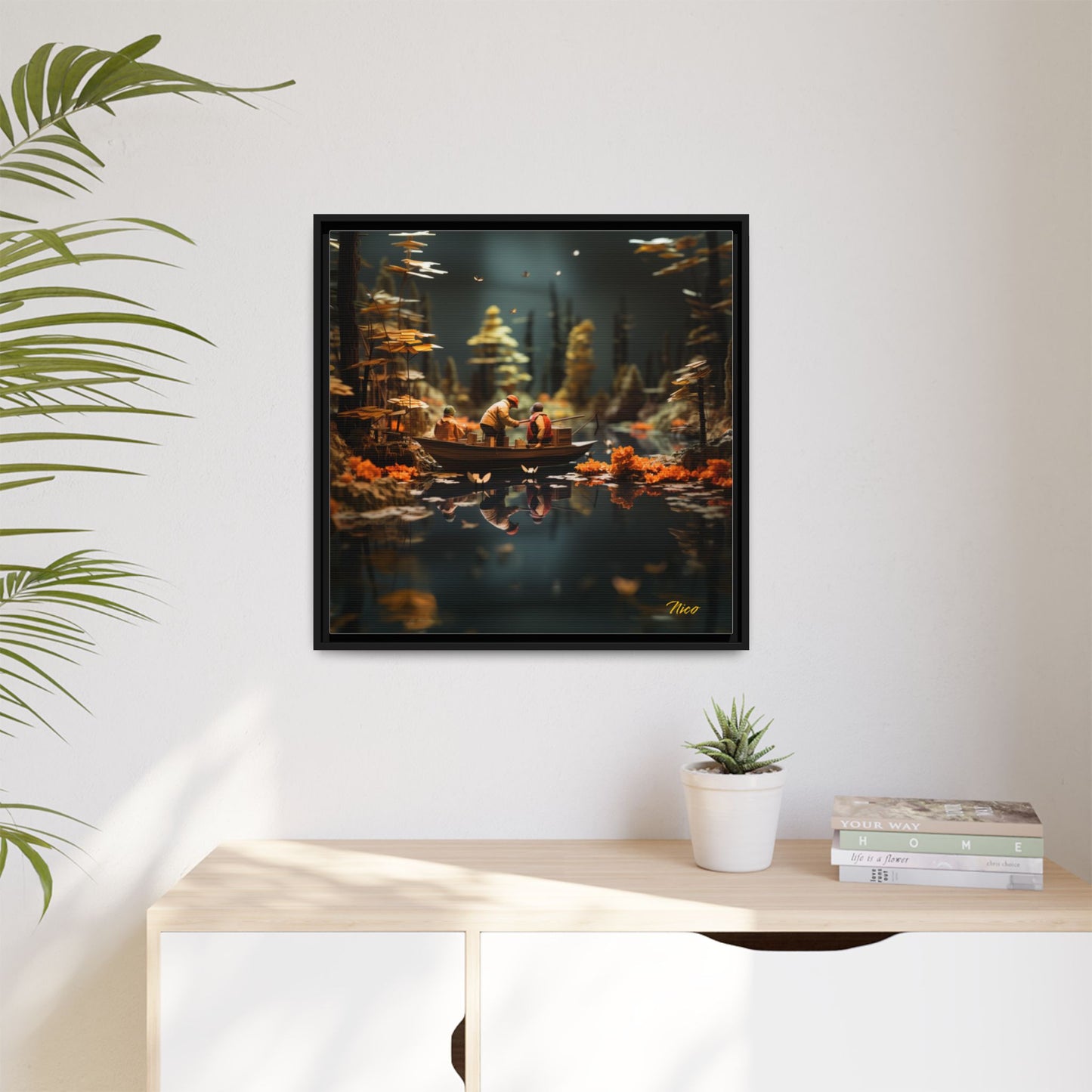 Born On A Bayou Series Print #10 - Black Framed Canvas Print