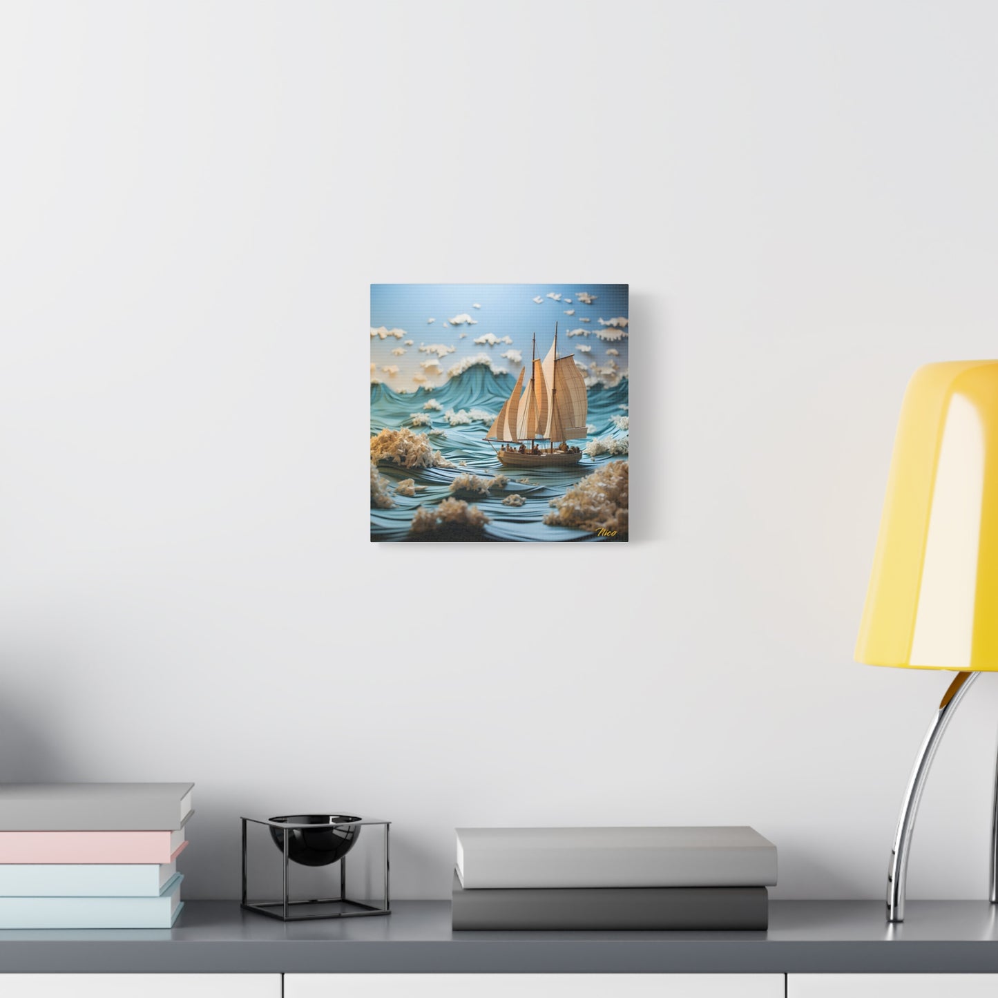 Into The Sunset Series Print #4 - Streched Matte Canvas Print, 1.25" Thick