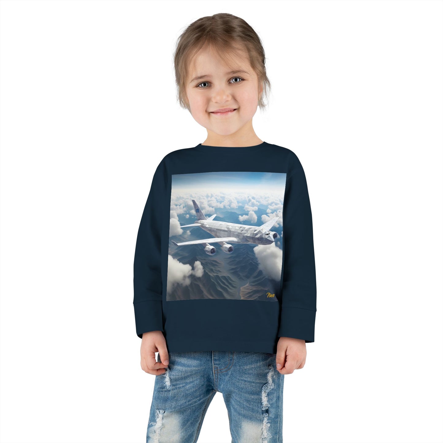 Big Ol' Jet Airliner Series Print #7 Toddler Long Sleeve Tee