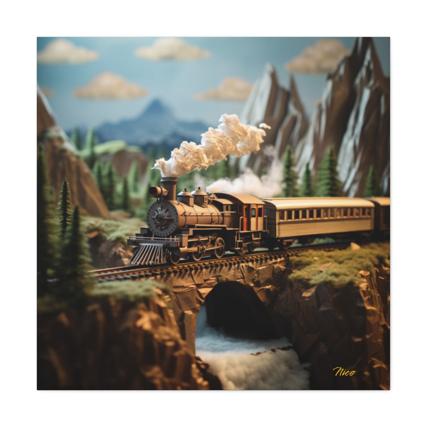 Orient Express Series Print #5 - Streched Matte Canvas Print, 1.25" Thick