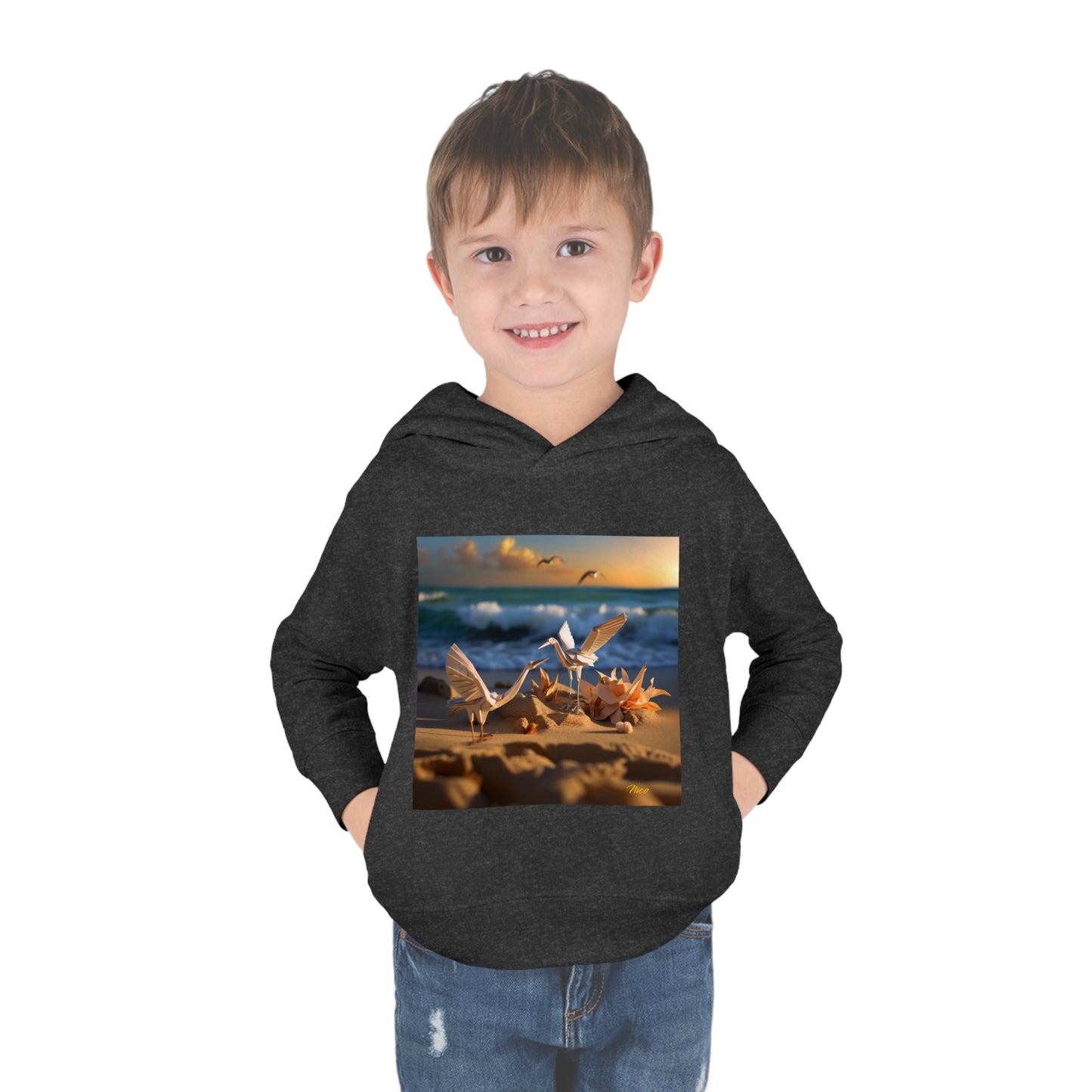 By The Seaside Series Print #3 Toddler Pullover Fleece Hoodie