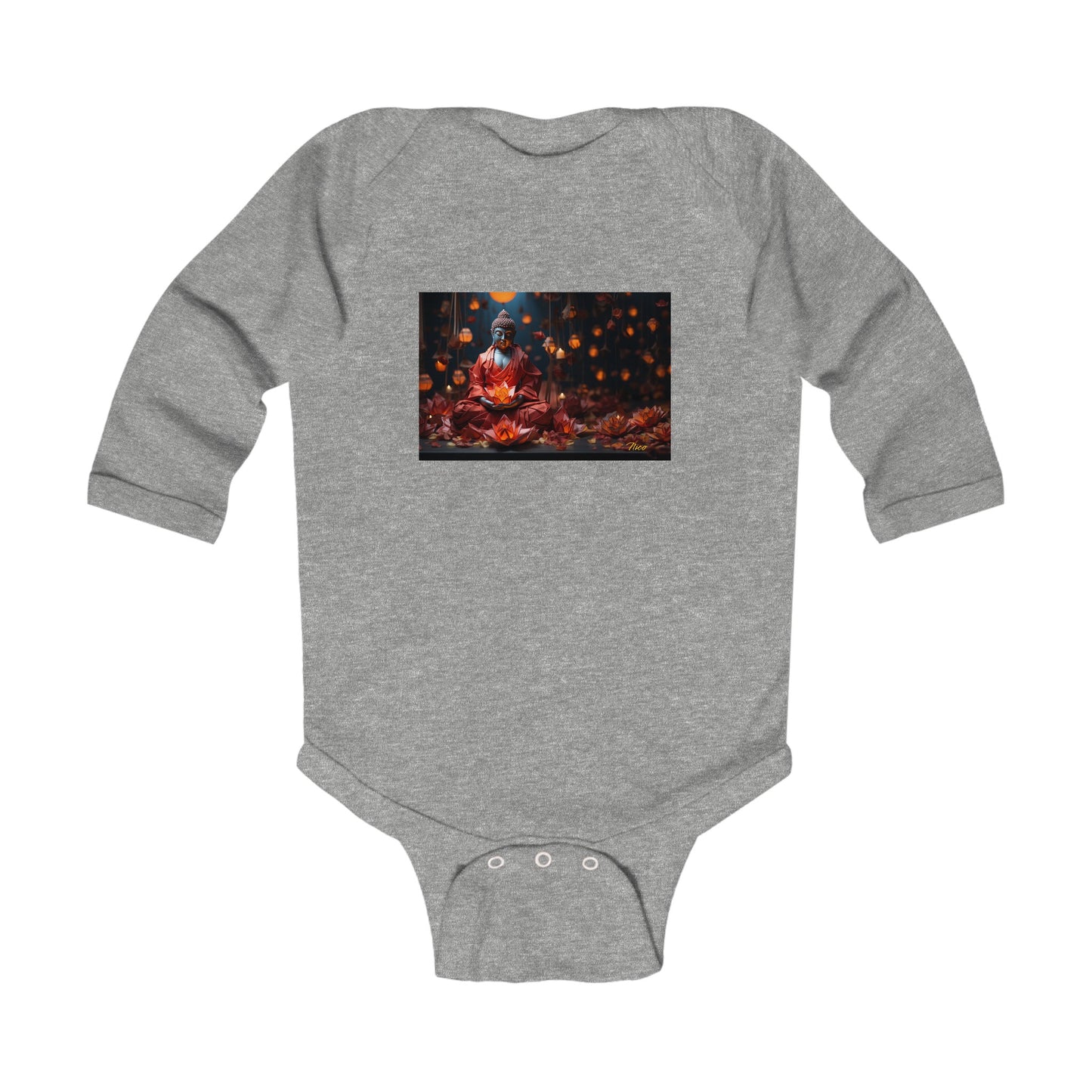 Ascending Buddah Series Print #2 Infant Long Sleeve Bodysuit