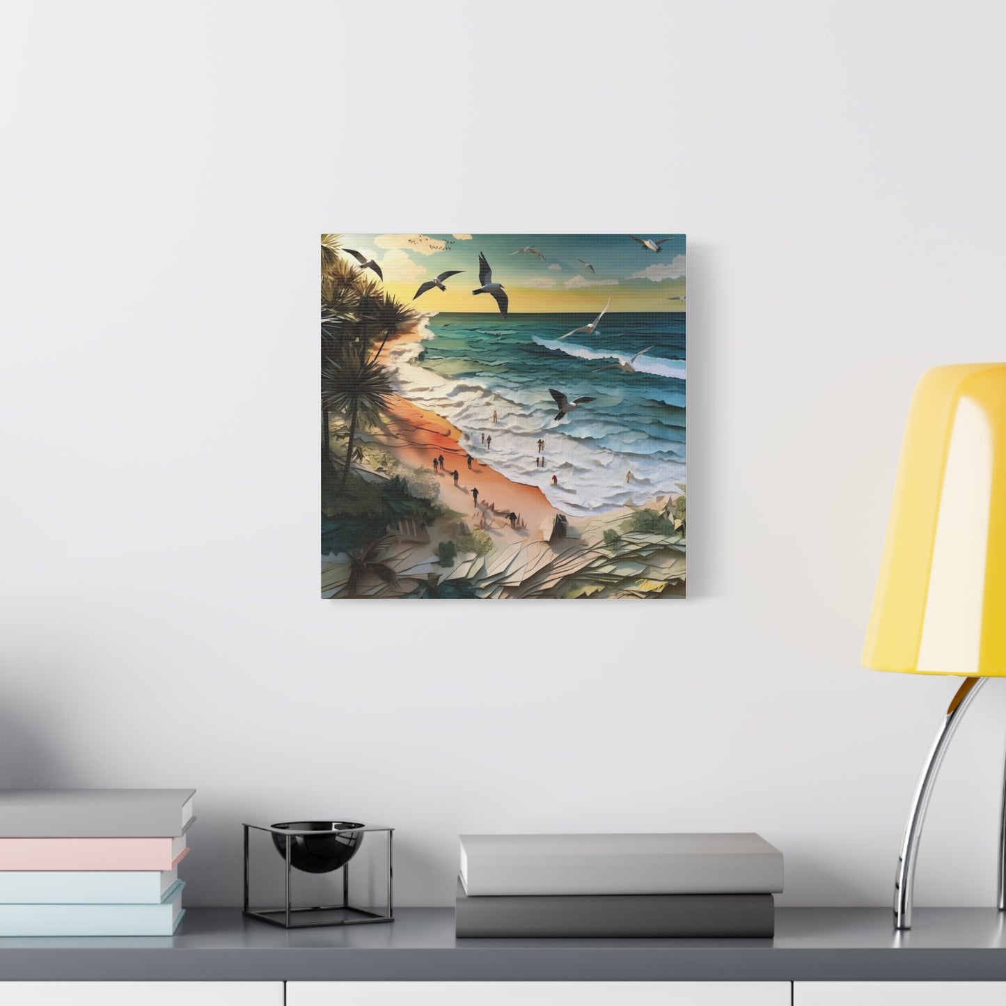 By The Seaside Series Print #6 - Streched Matte Canvas Print, 1.25" Thick