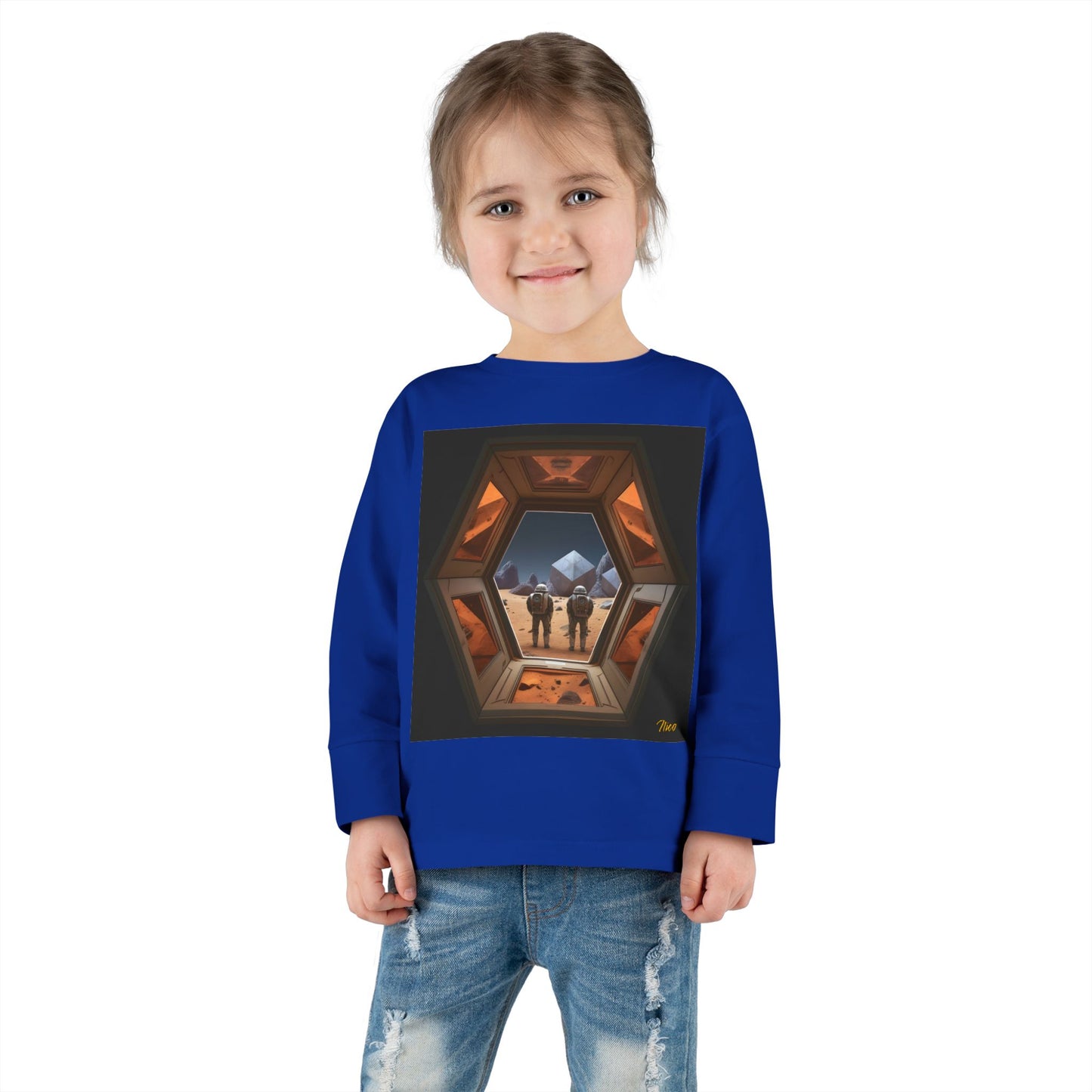 Elons' Dream Series Print #6 Toddler Long Sleeve Tee