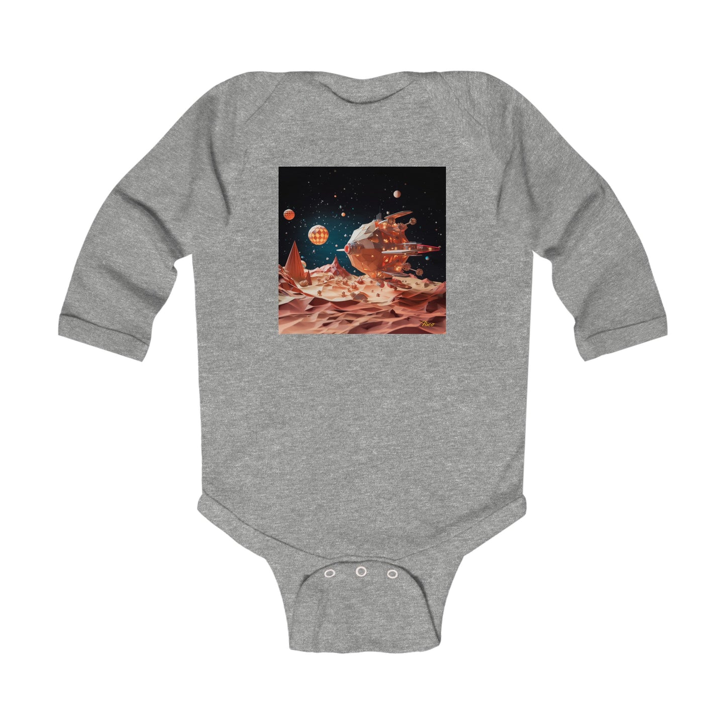 Elons' Dream Series Print #5 Infant Long Sleeve Bodysuit