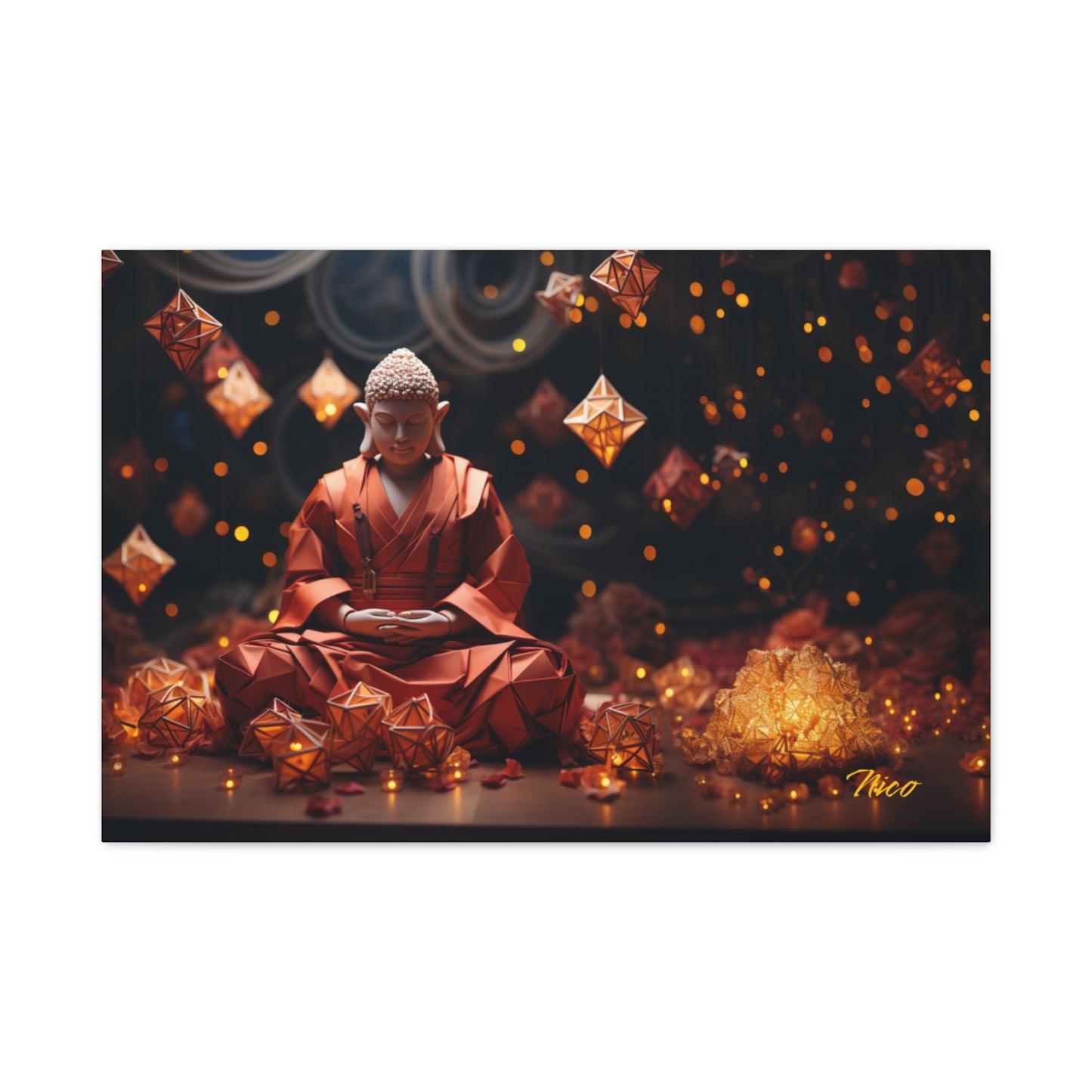 Ascending Buddha Series Print #7 - Streched Matte Canvas Print, 1.25" Thick