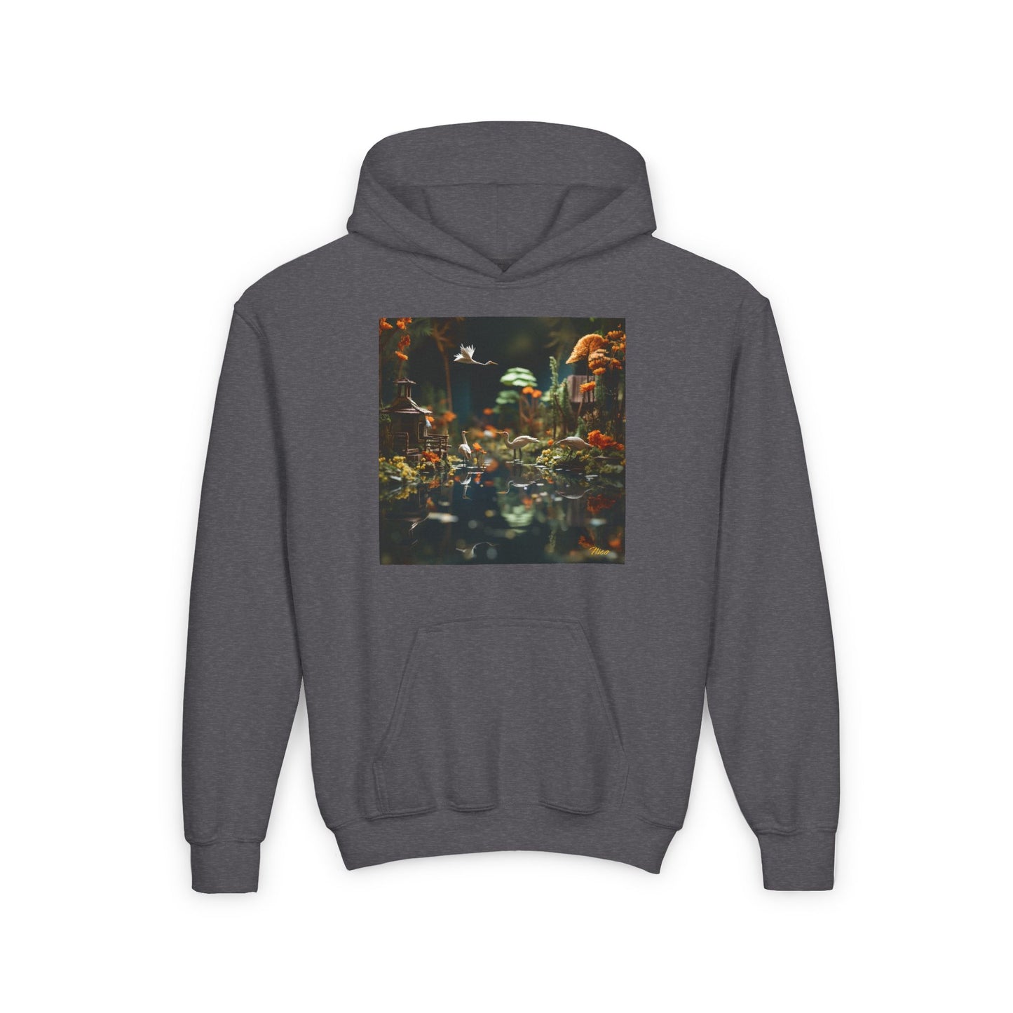 Born On A Bayou Series Print #6 Youth Heavy Blend Hooded Sweatshirt