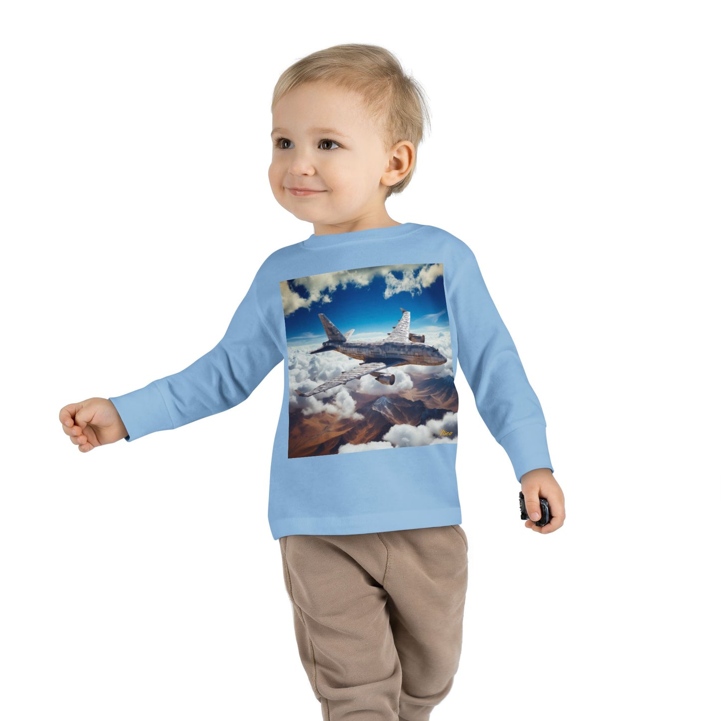 Big Ol' Jet Airliner Series Print #9 Toddler Long Sleeve Tee