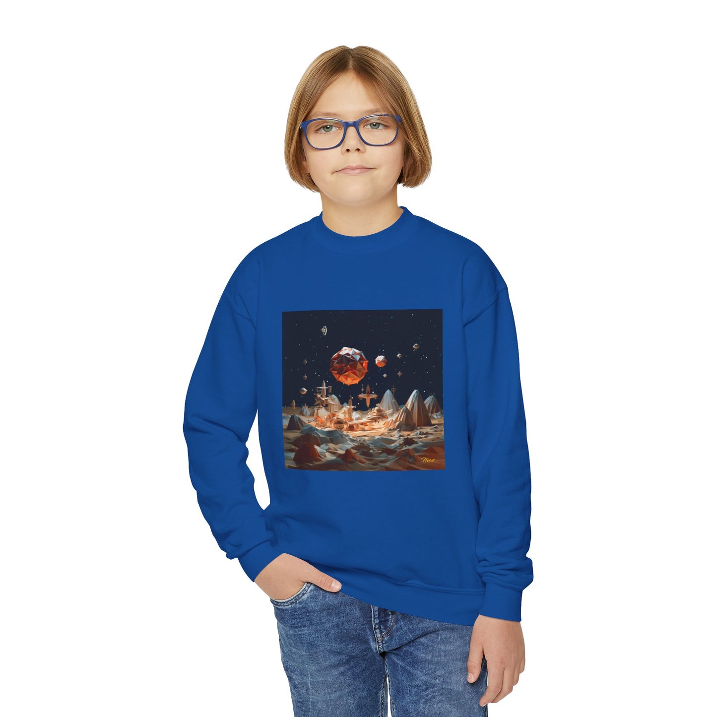 Elons' Dream Series Print #7 Youth Crewneck Sweatshirt