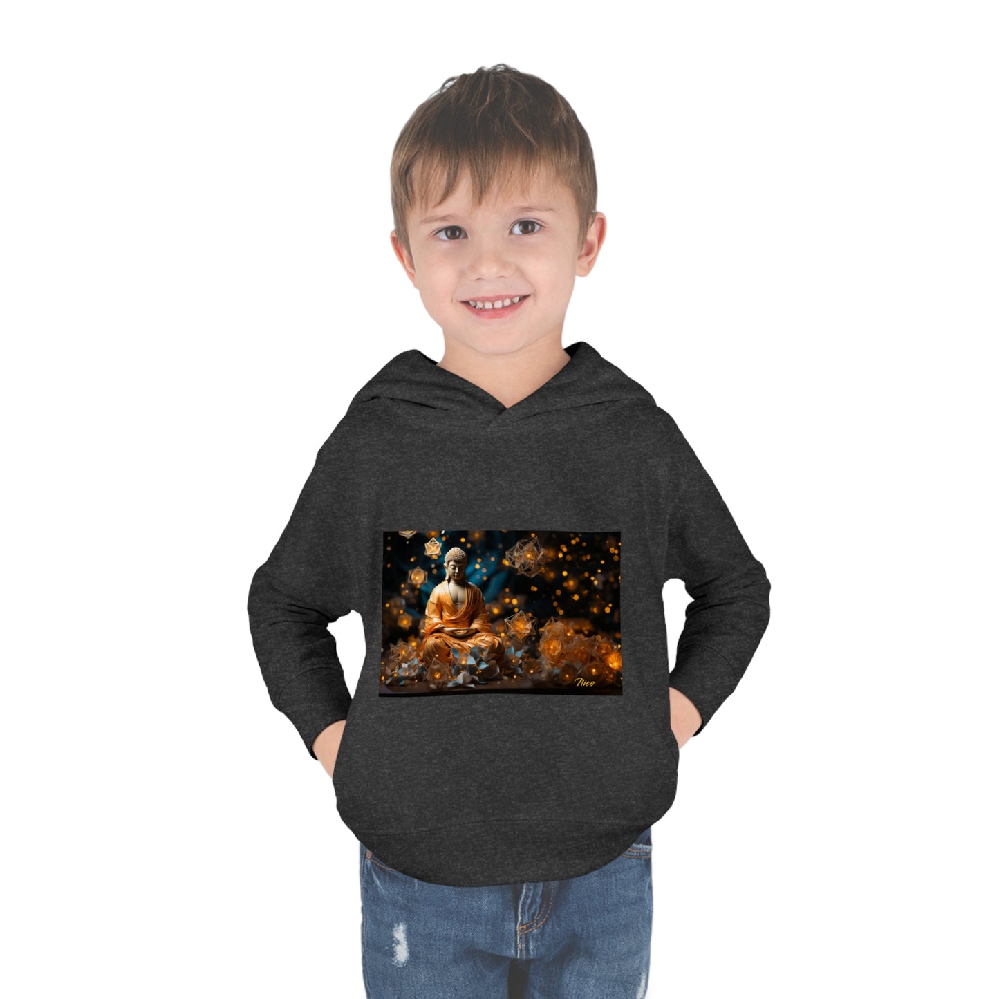 Ascending Buddah Series Print #8 Toddler Pullover Fleece Hoodie