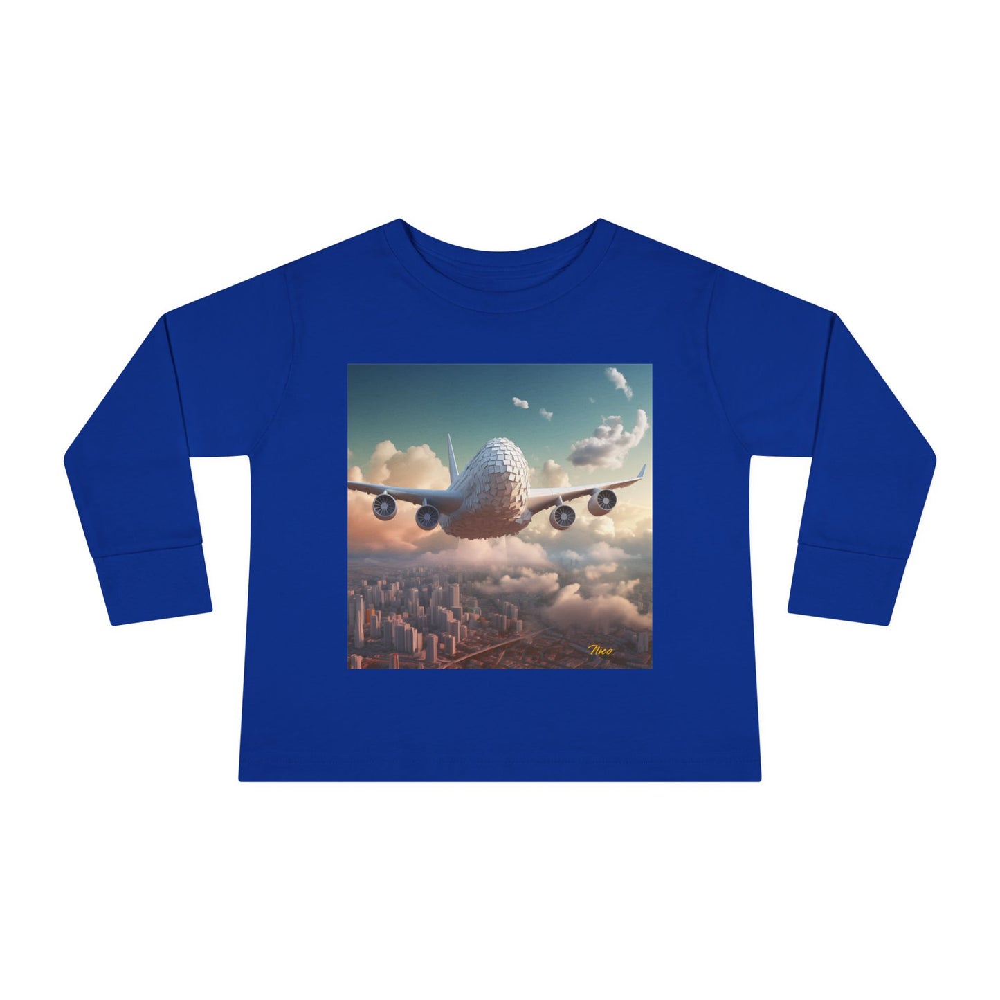 Big Ol' Jet Airliner Series Print #1 Toddler Long Sleeve Tee