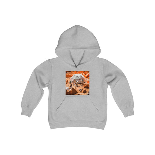 Elons' Dream Series Print #8 Youth Heavy Blend Hooded Sweatshirt