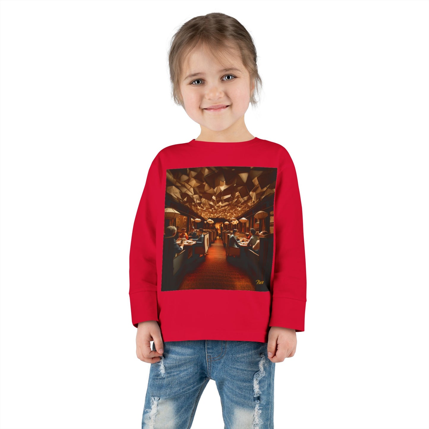 Orient Express Series Print #2 Toddler Long Sleeve Tee