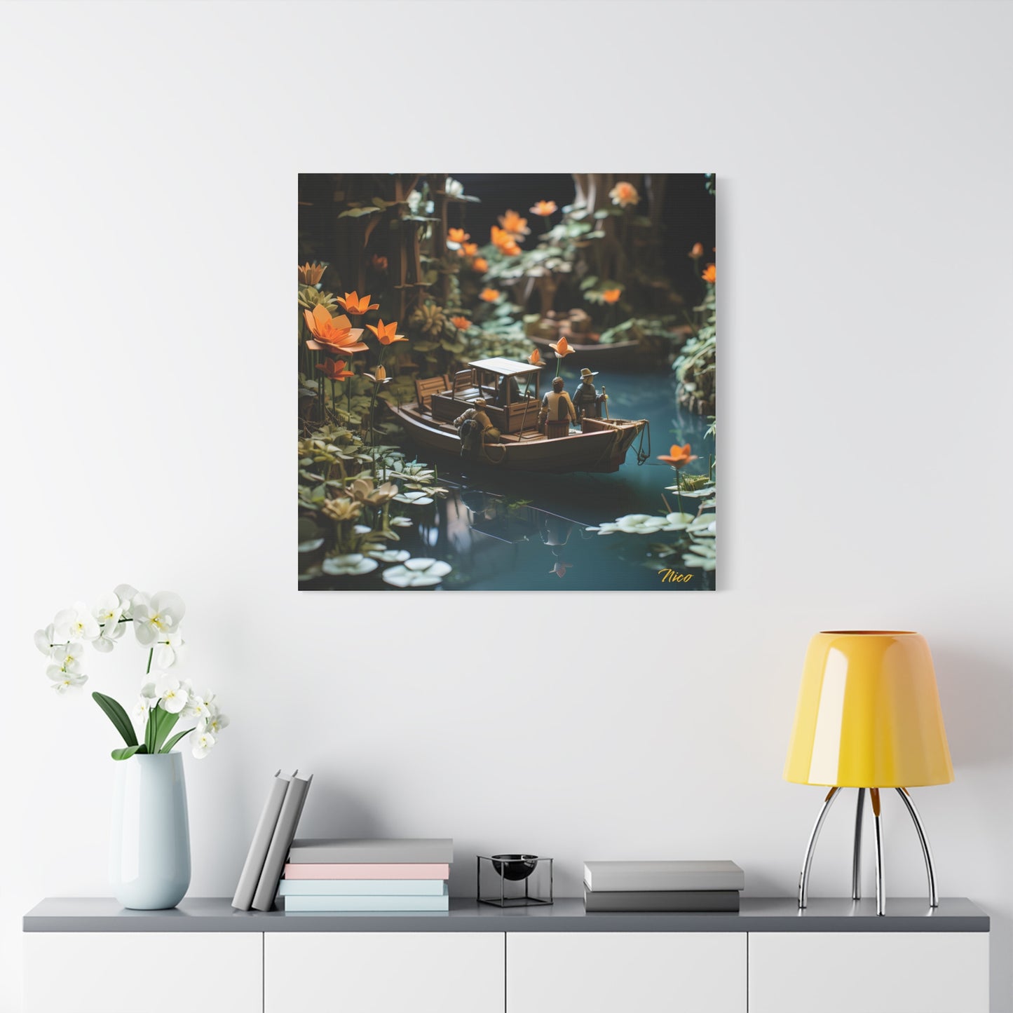 Born On A Bayou Print #4 - Streached Matte Canvas Print, 1.25" Thick