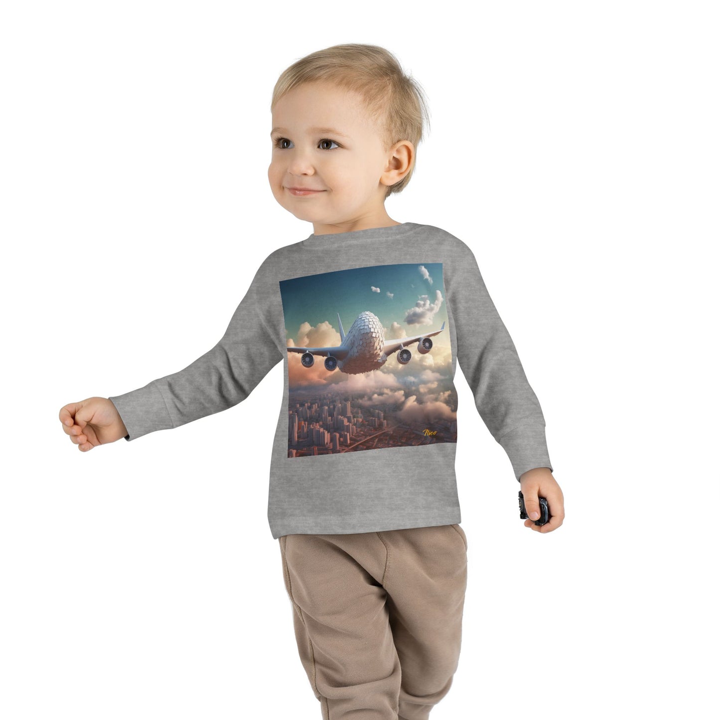 Big Ol' Jet Airliner Series Print #1 Toddler Long Sleeve Tee