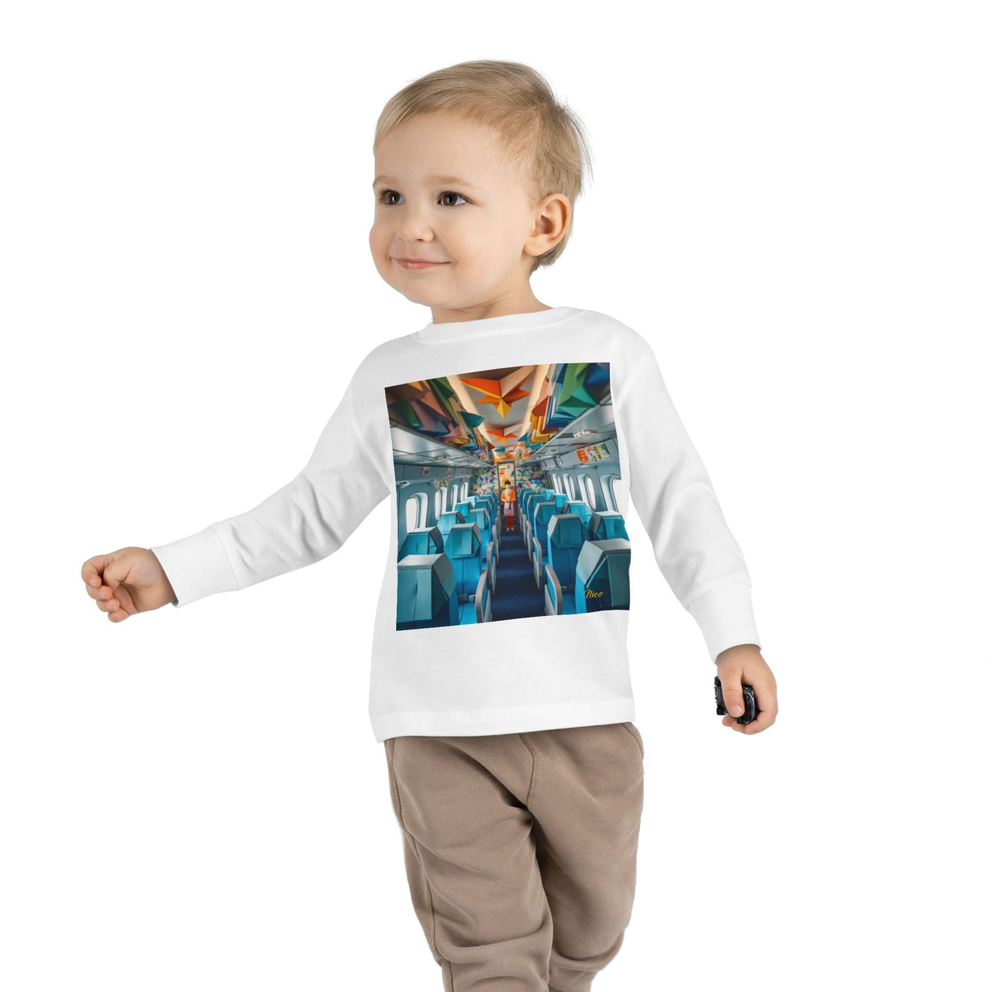 Big Ol' Jet Airliner Series Print #6 Toddler Long Sleeve Tee