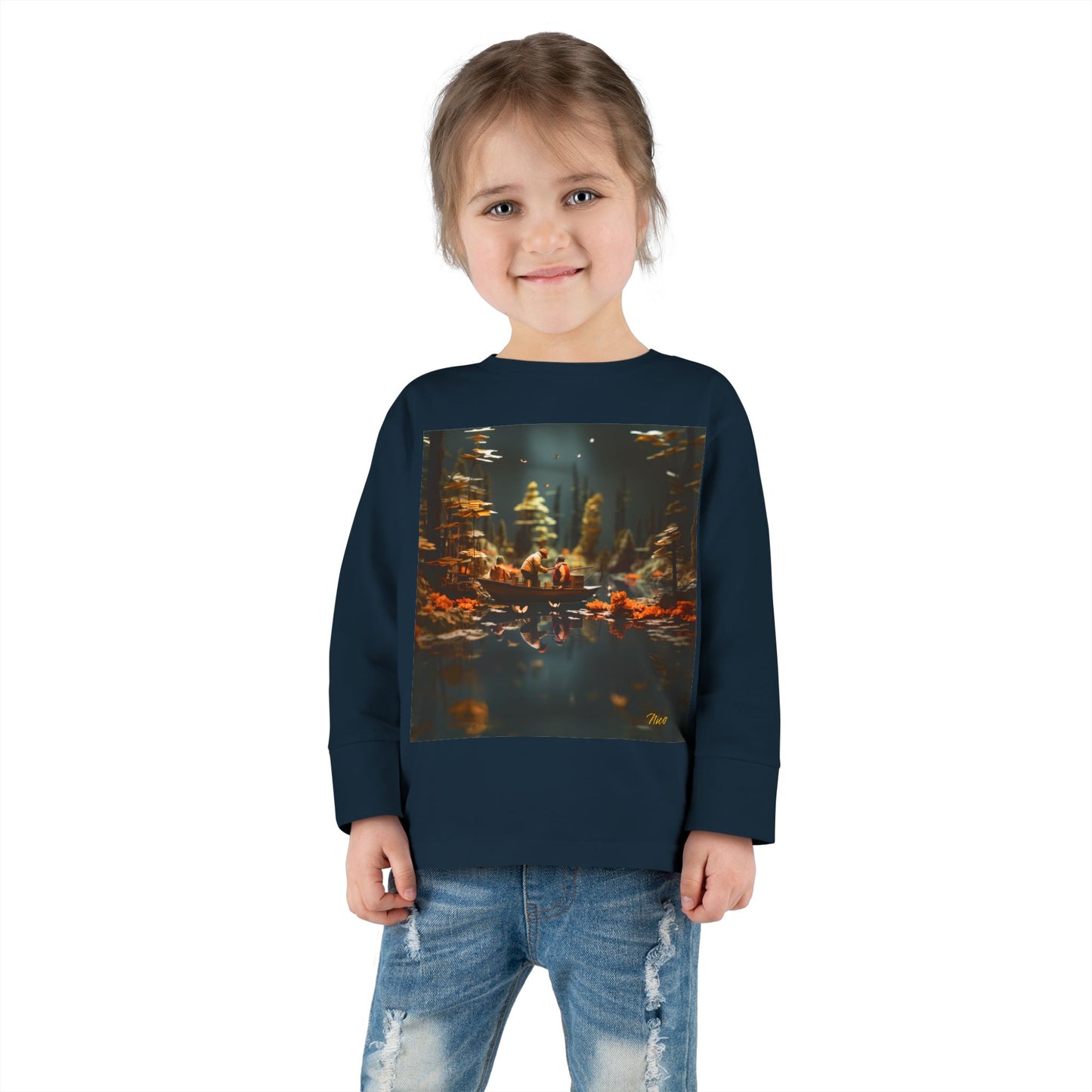 Born On A Bayou Series Print #10 Toddler Long Sleeve Tee